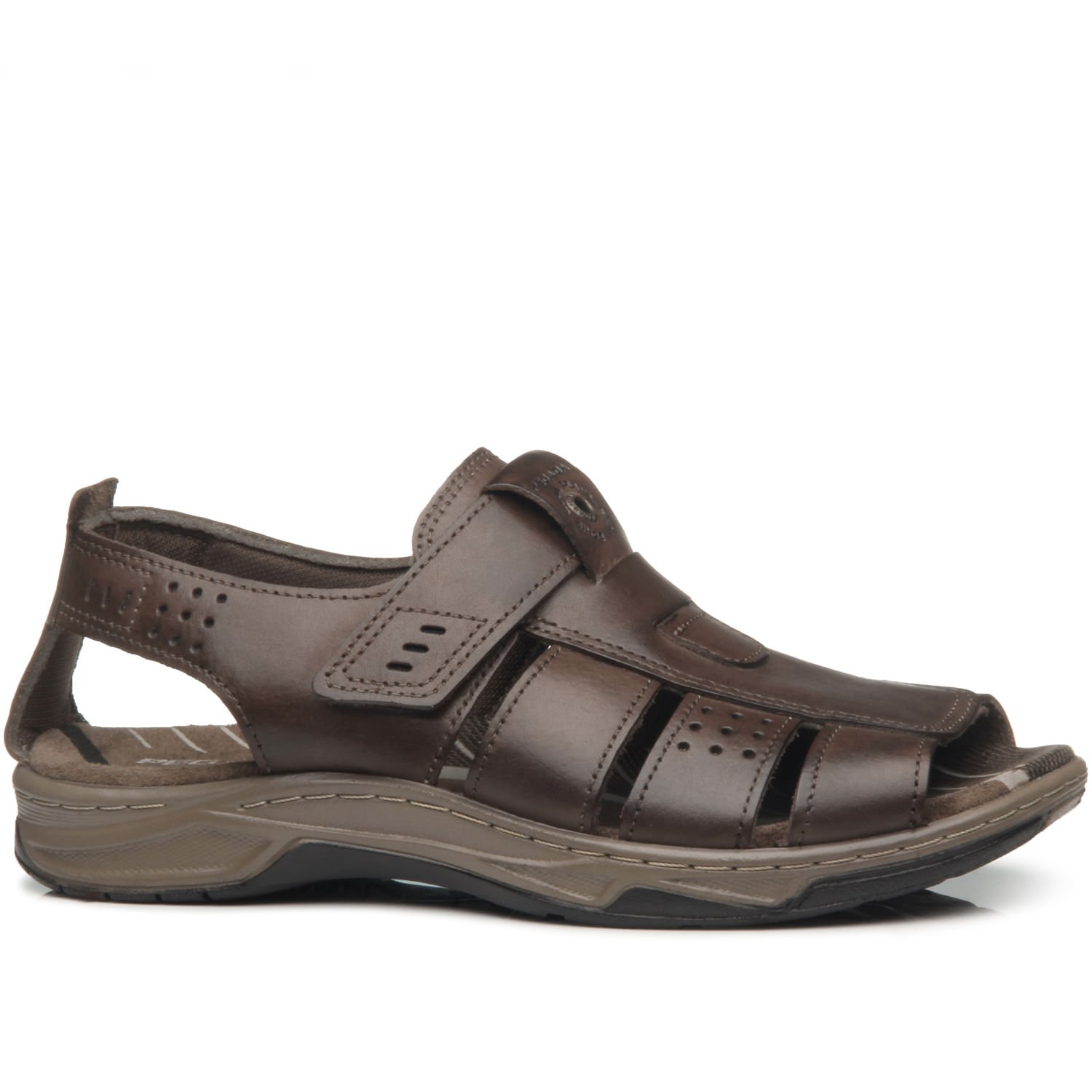 Sandalia Pegada Masculina em Couro Cravo 132256-03 Marrom 1