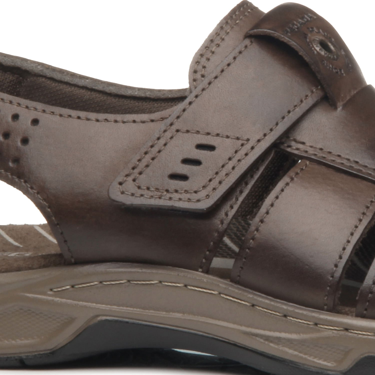 Sandalia Pegada Masculina em Couro Cravo 132256-03 Marrom 2