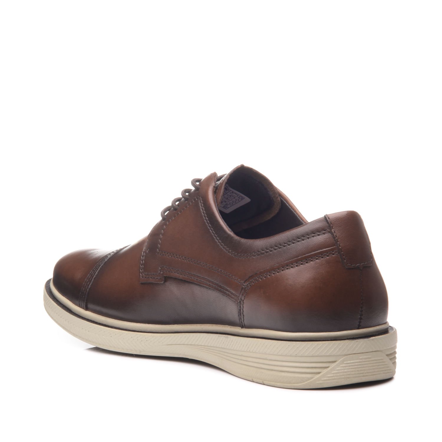 Sapato Casual Pegada Masculino em Couro Terracota 126108-03 Marrom 4