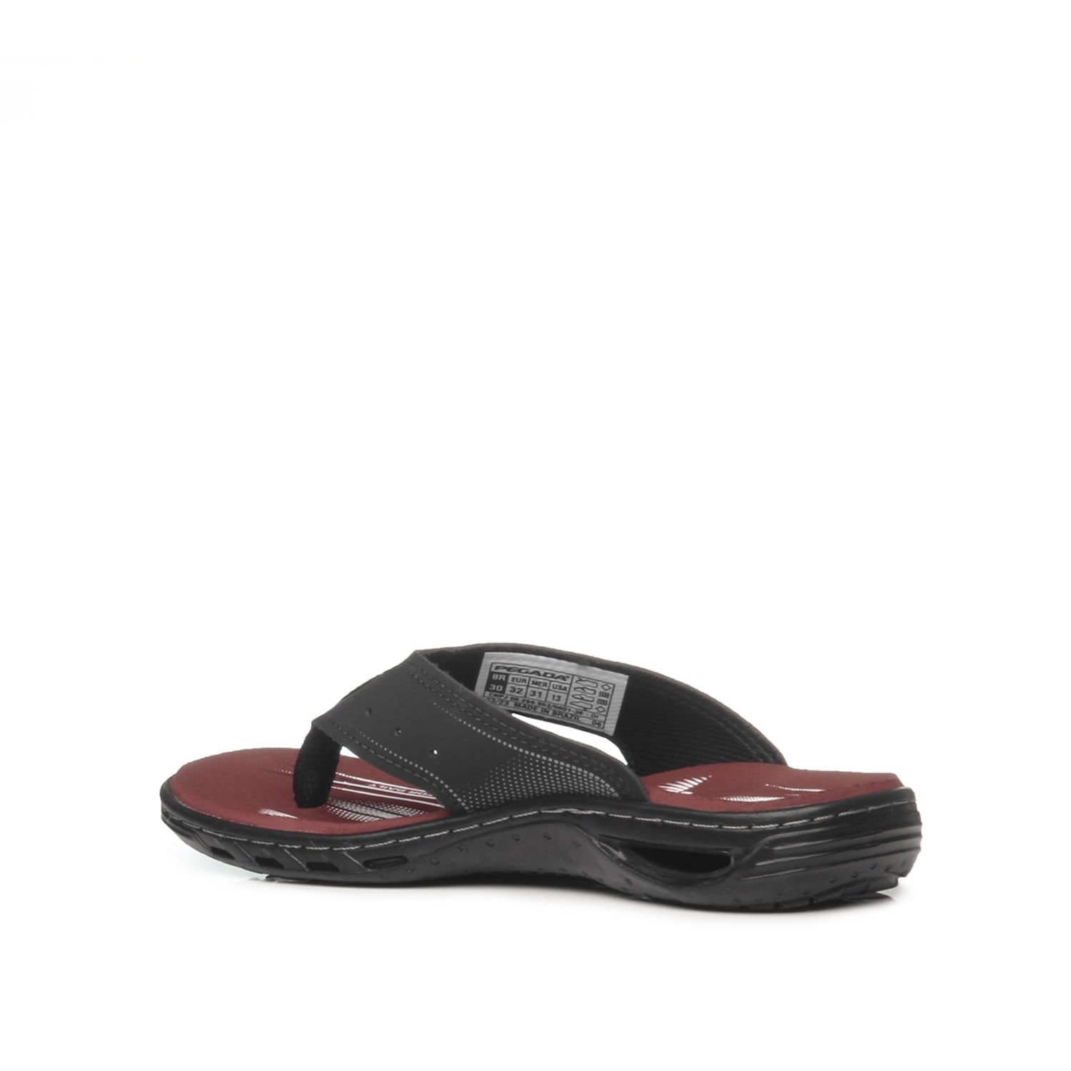 Chinelo Pegada Infantil em Microfibra Preto 373207-07 Preto 4
