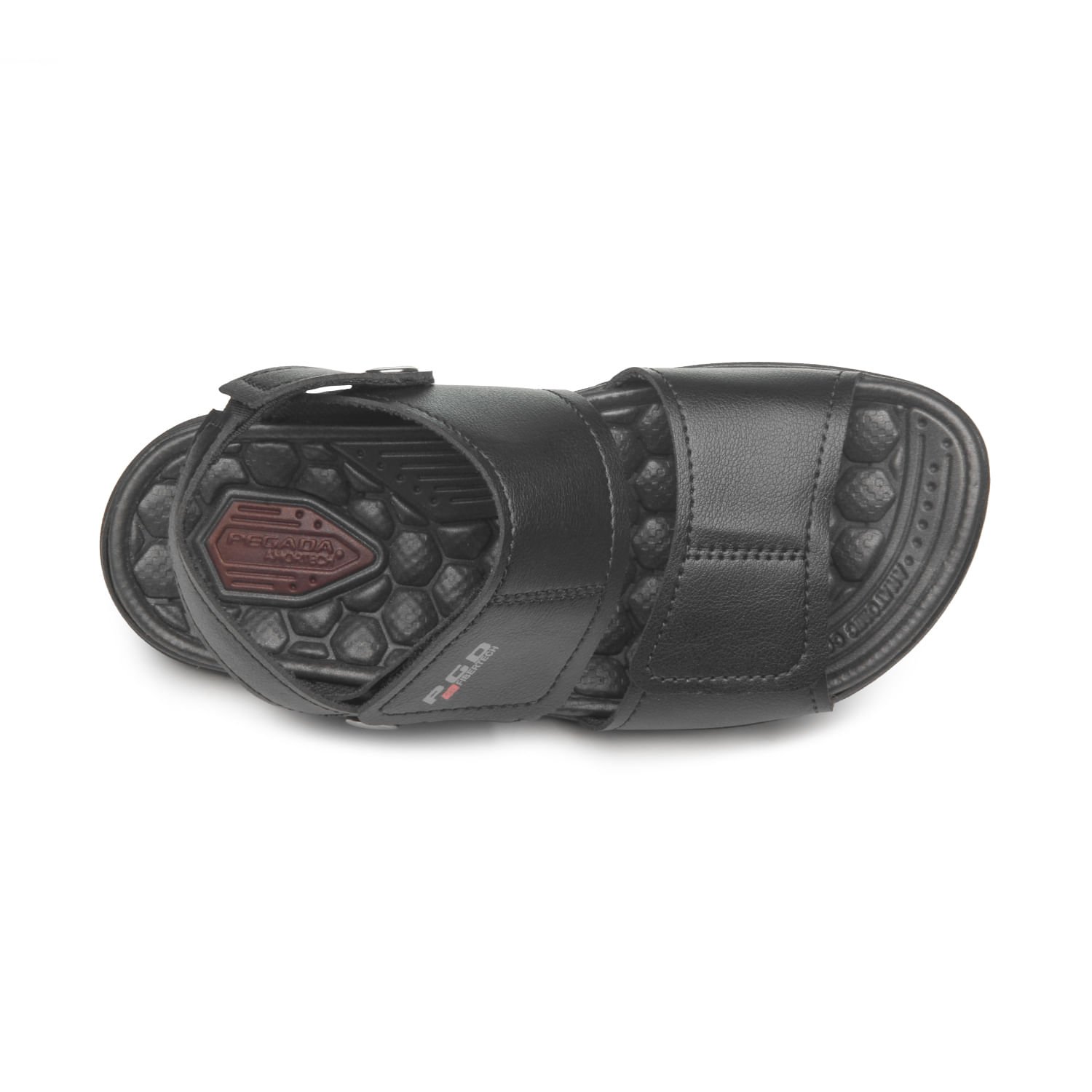 Sandália Pegada Infantil em Microfibra Preto 373303-03 Preto 7