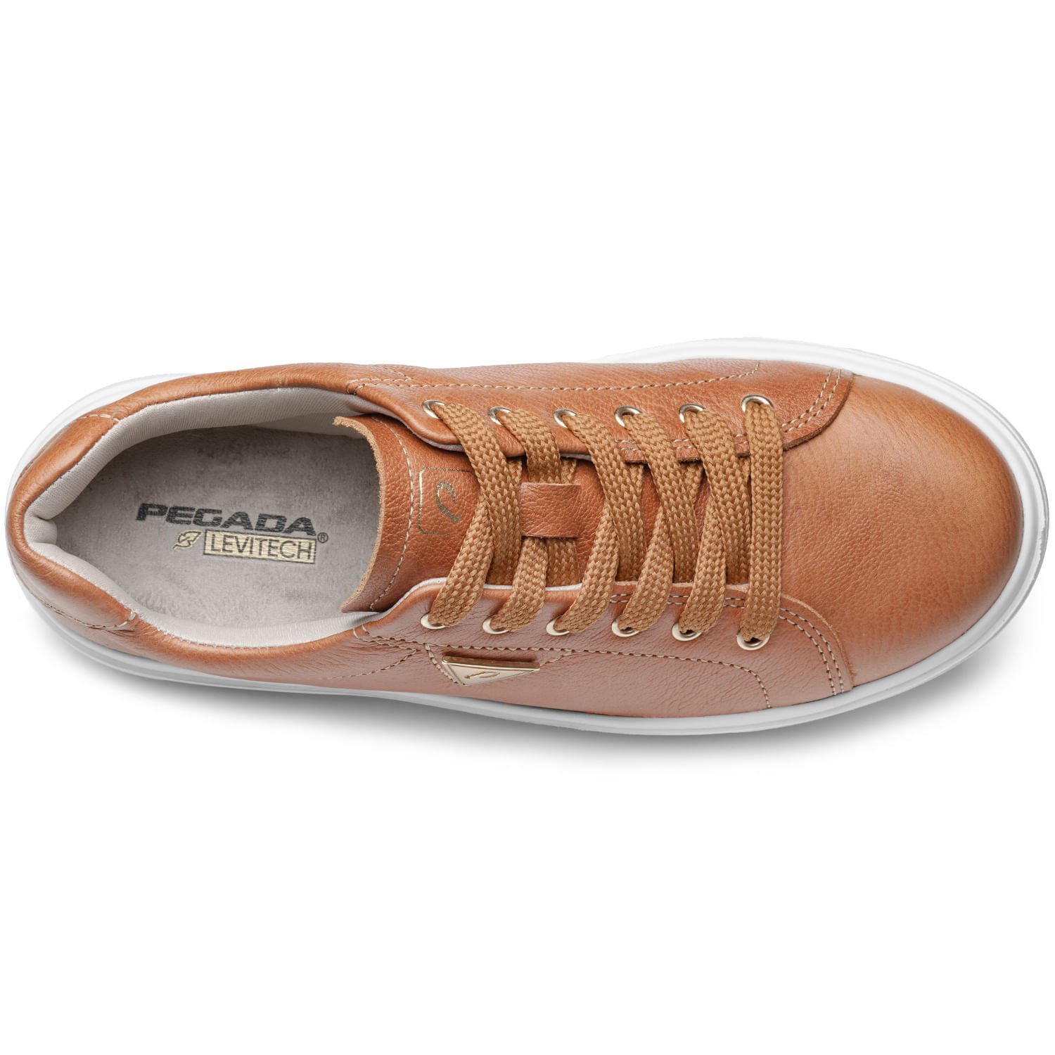 Tênis Pegada Feminino em Couro Whisky 211209-05 Marrom 7