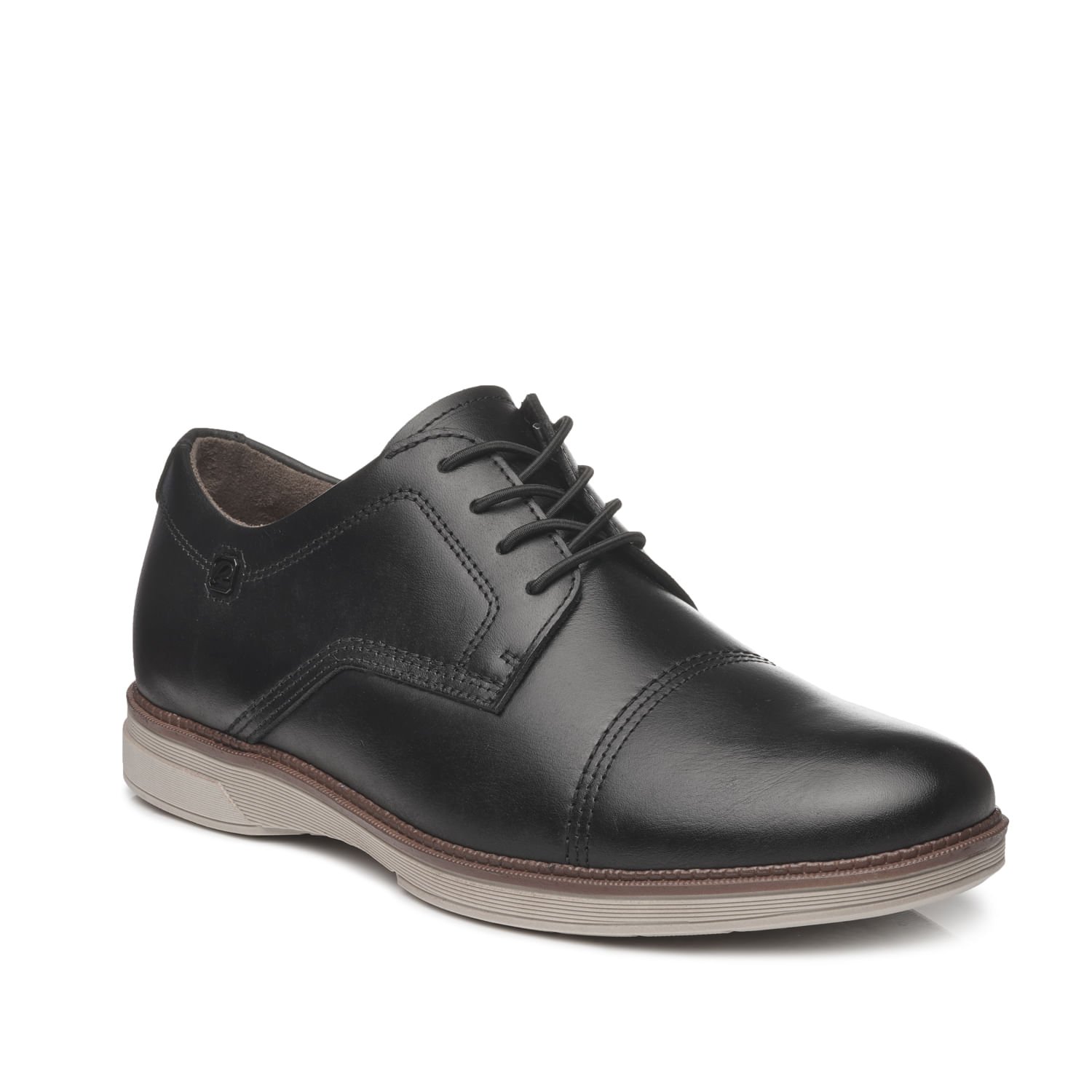 Sapato Casual Pegada Masculino em Couro Preto 126702-01 Preto 4