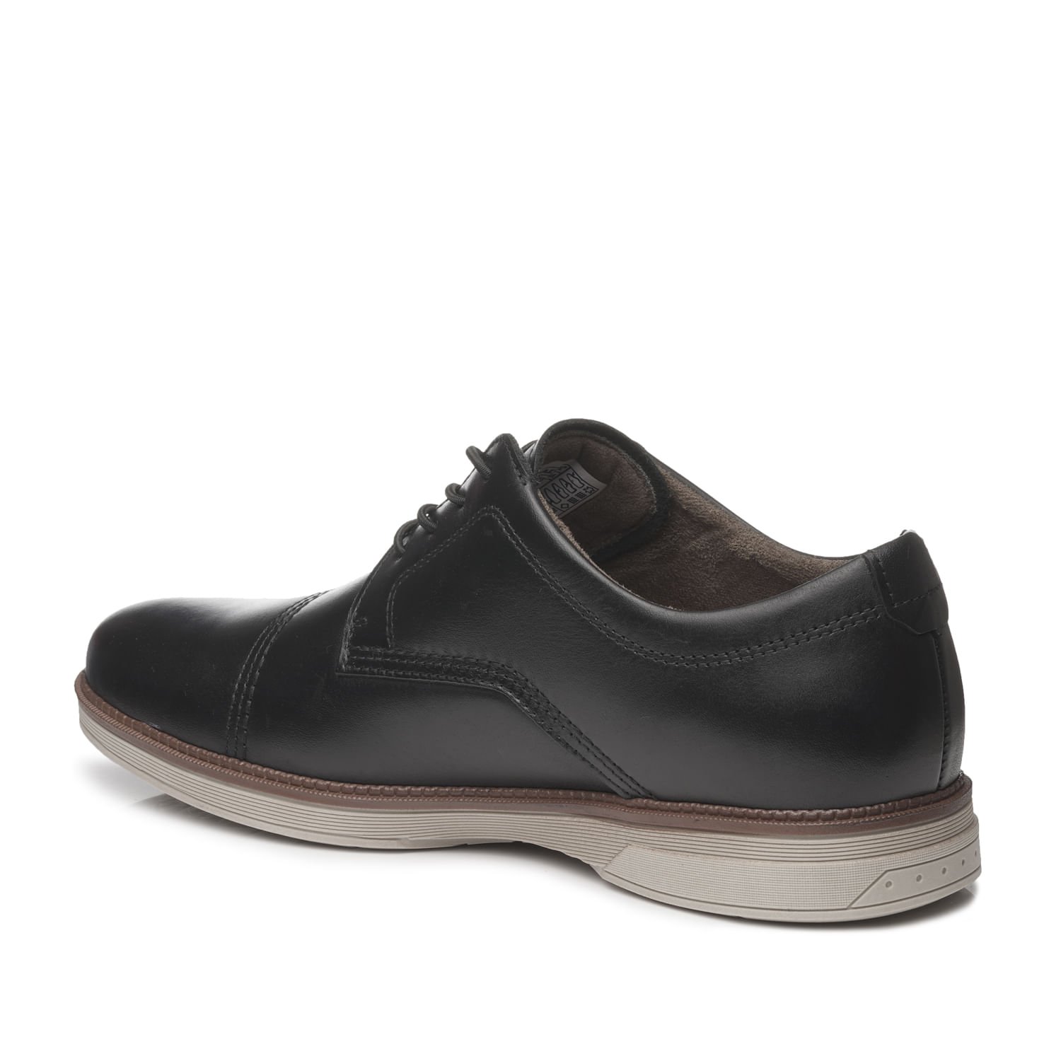 Sapato Casual Pegada Masculino em Couro Preto 126702-01 Preto 5