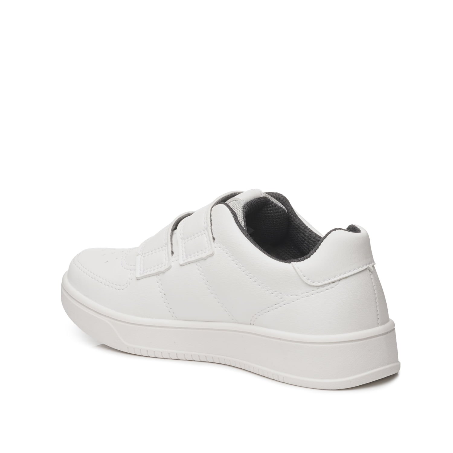 Tênis Casual Pegada Infantil em Microfibra Branco 371905-01 Branco 4