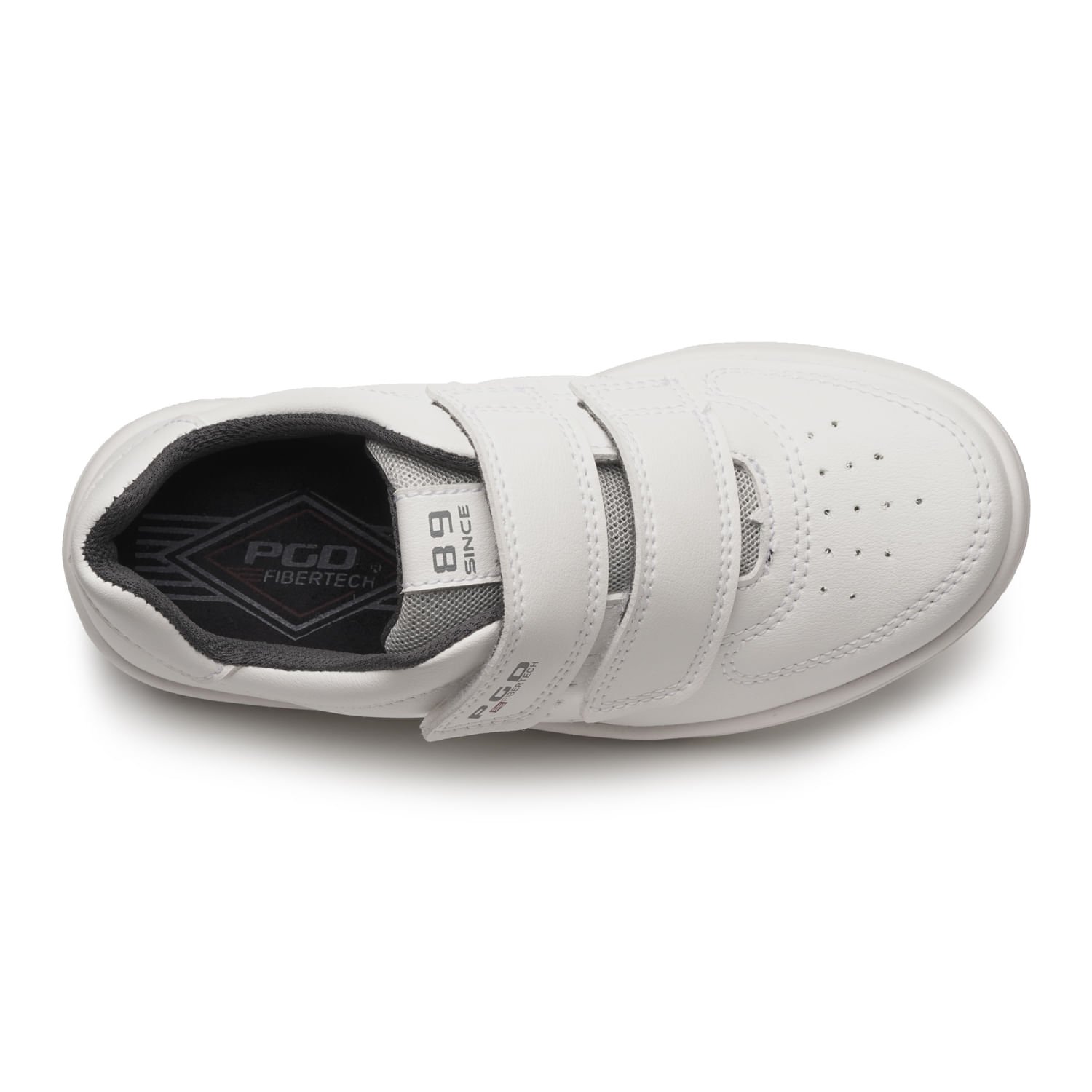 Tênis Casual Pegada Infantil em Microfibra Branco 371905-01 Branco 6