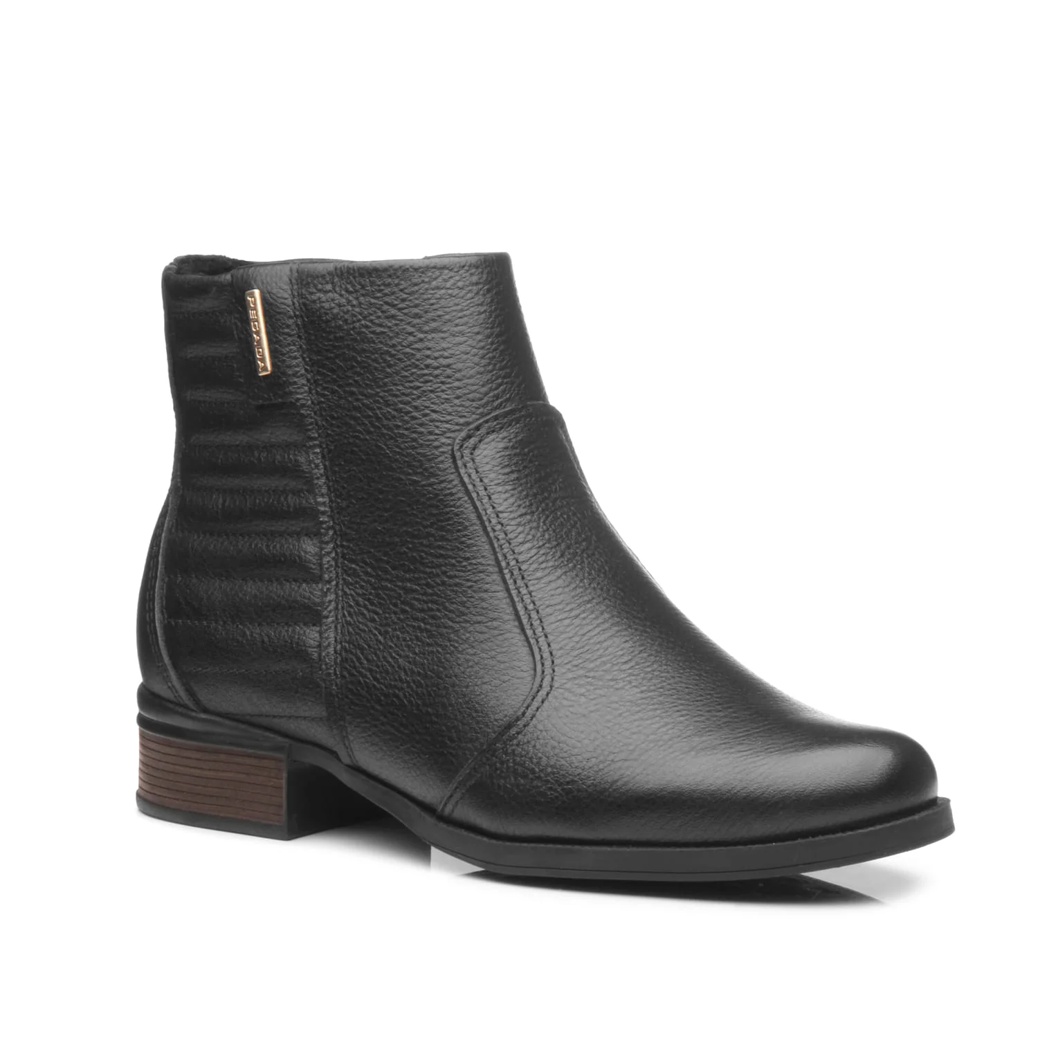Bota Pegada Feminina em Couro Preto 282008-05 Preto 3