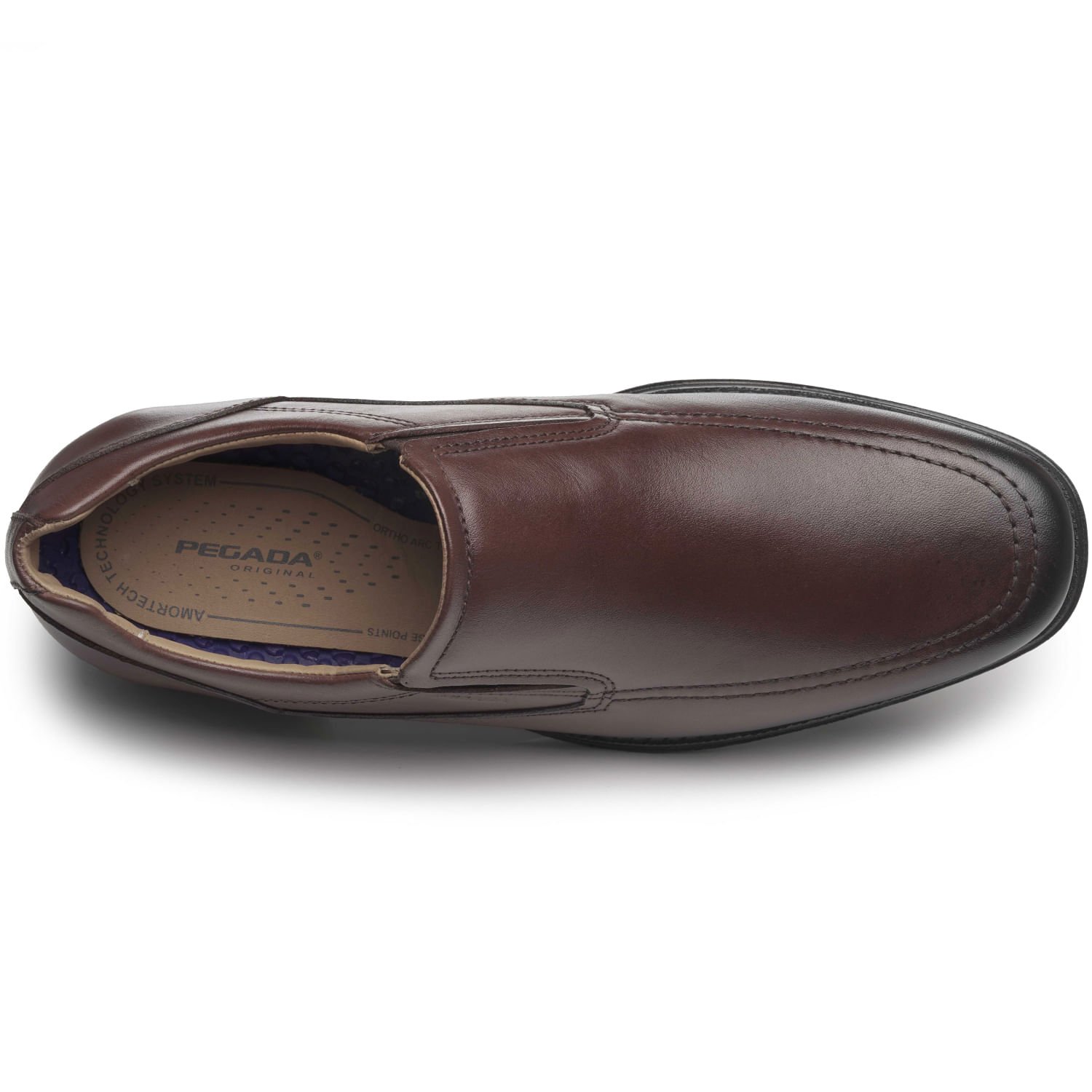 Sapato Social Pegada Masculino em Couro Terracota 123463-02 Marrom 7