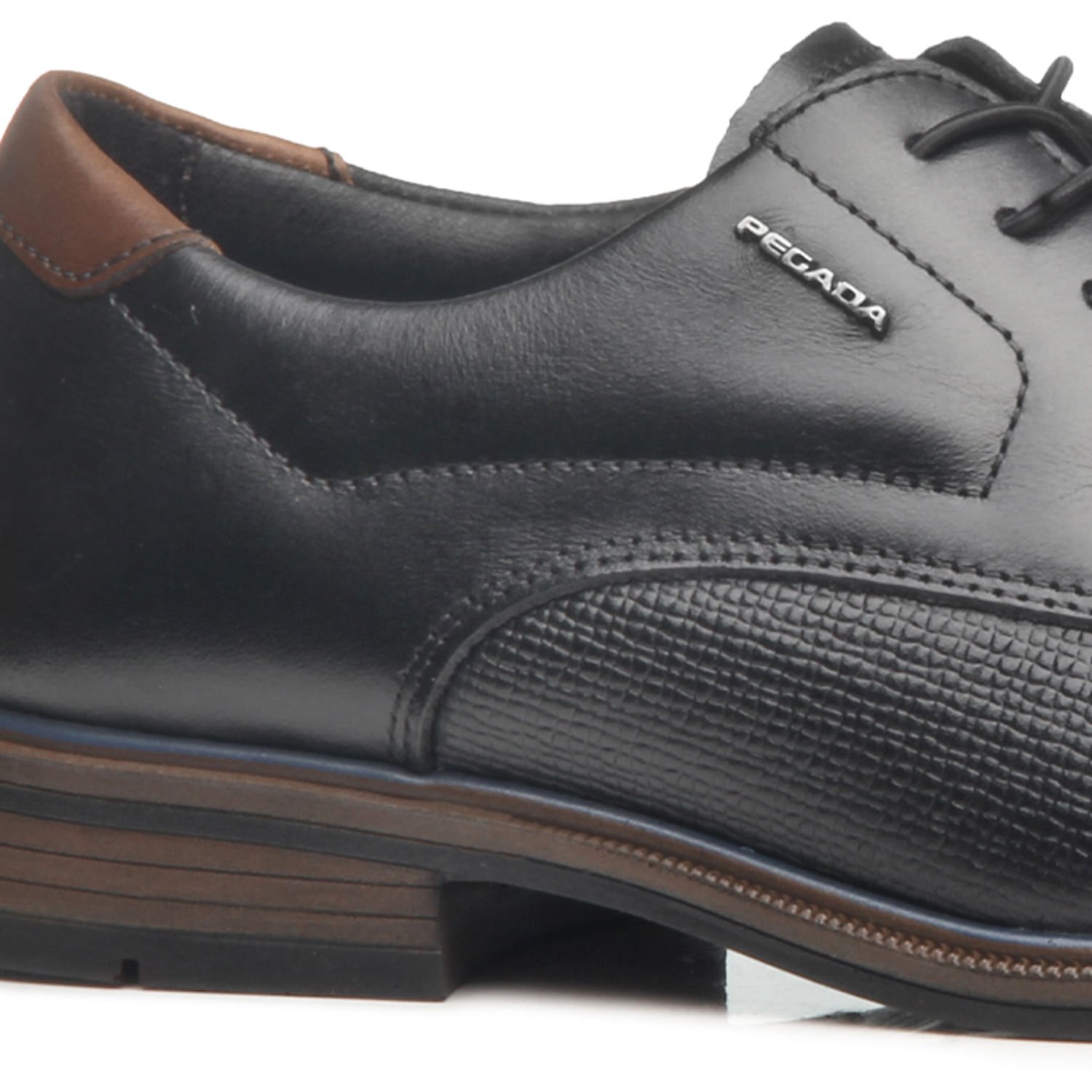 Sapato Social Pegada Masculino em Couro Preto 126306-01 Preto 2
