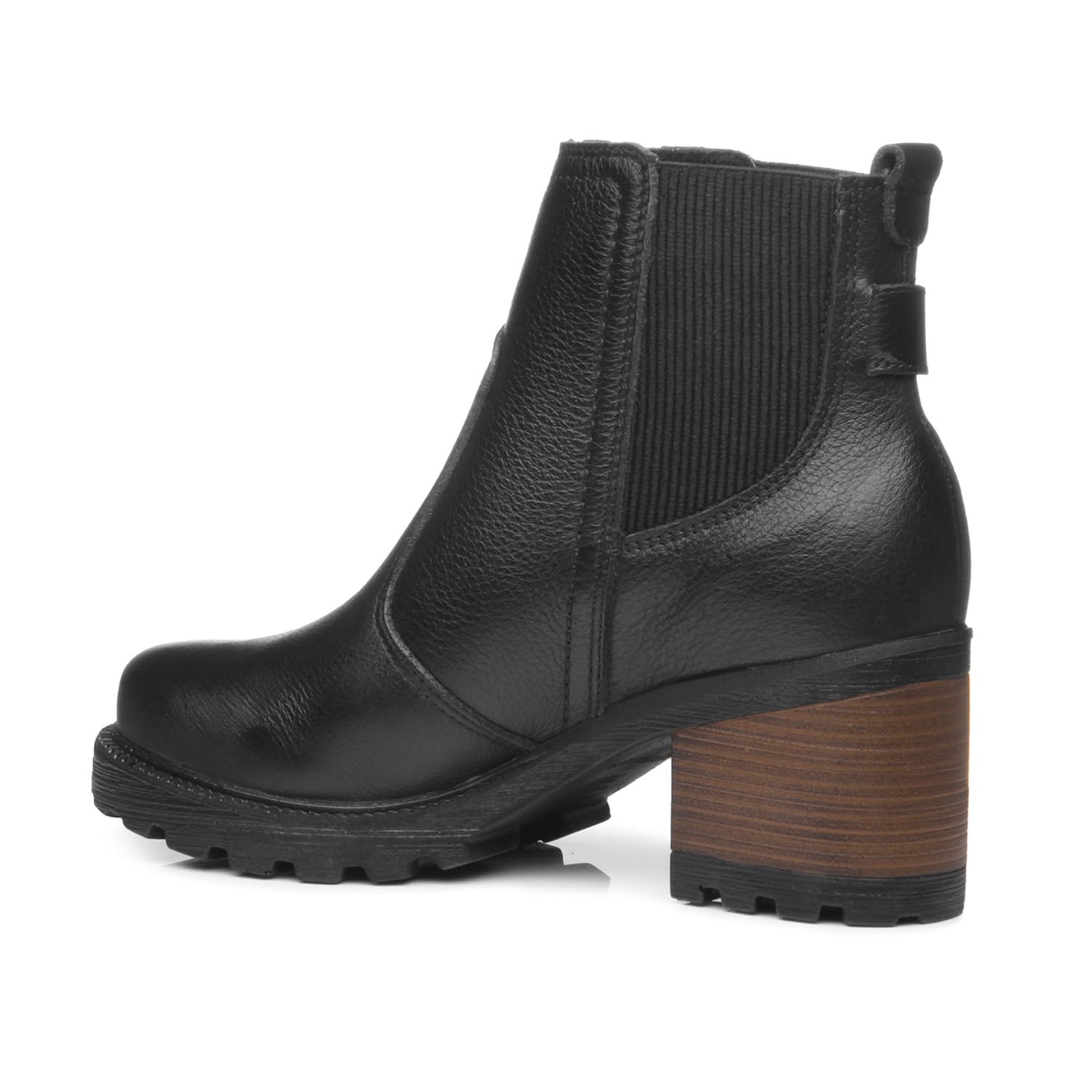 Bota Pegada Feminina em Couro Preto 281309-05 Preto 4