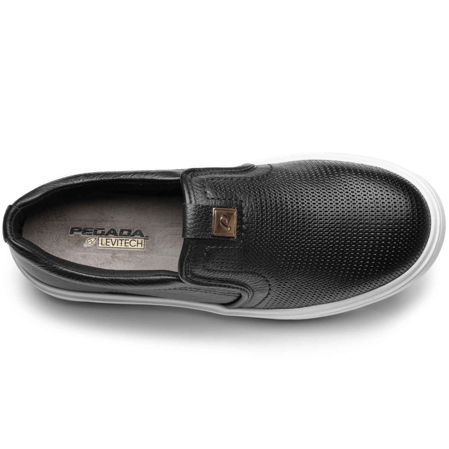 Tênis Pegada Feminino em Couro Preto 211210-04 Preto 7