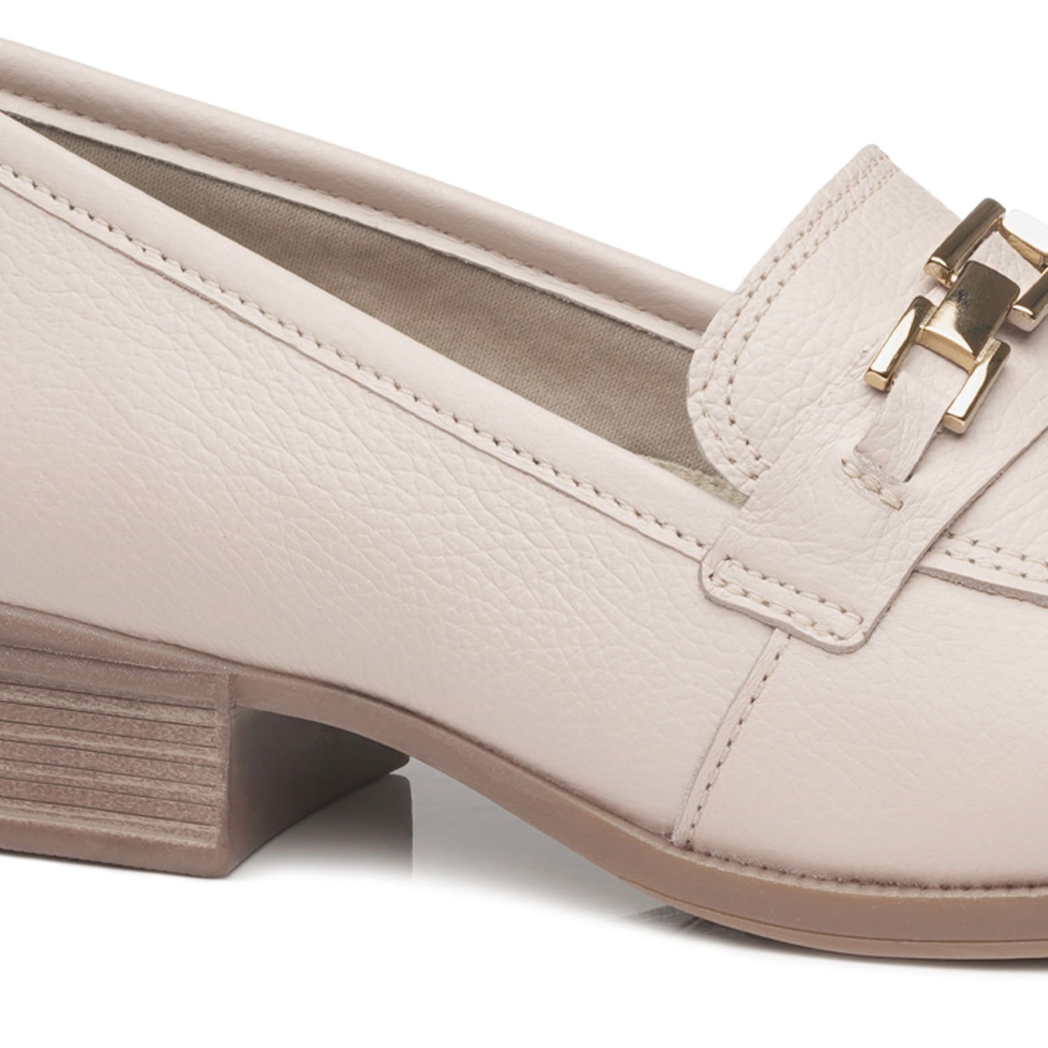 Sapato Pegada Feminino em Couro Off White 222001-01 Branco 2