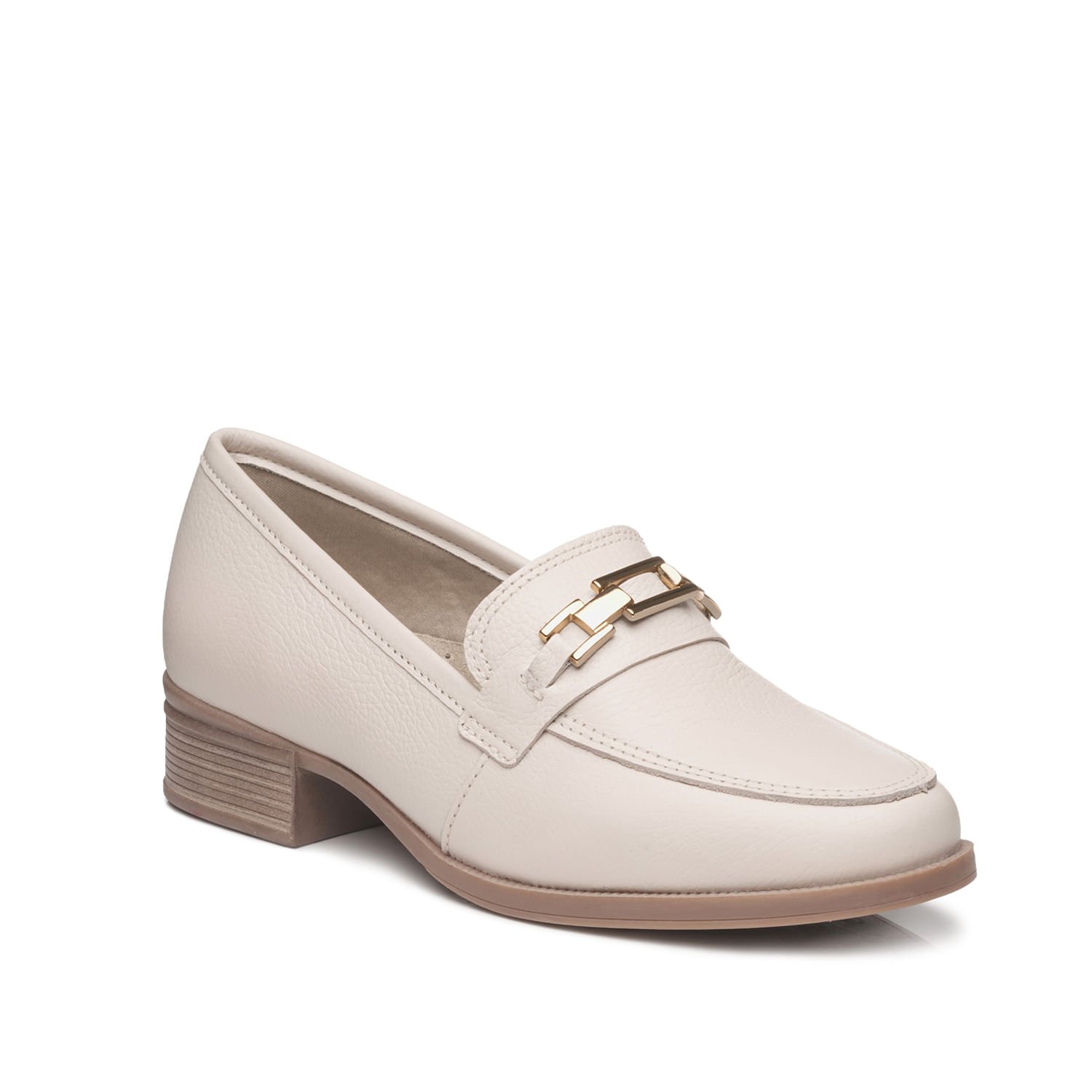 Sapato Pegada Feminino em Couro Off White 222001-01 Branco 3