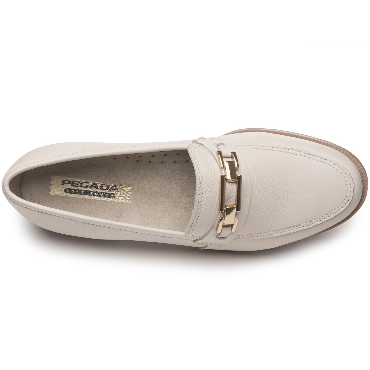 Sapato Pegada Feminino em Couro Off White 222001-01 Branco 6
