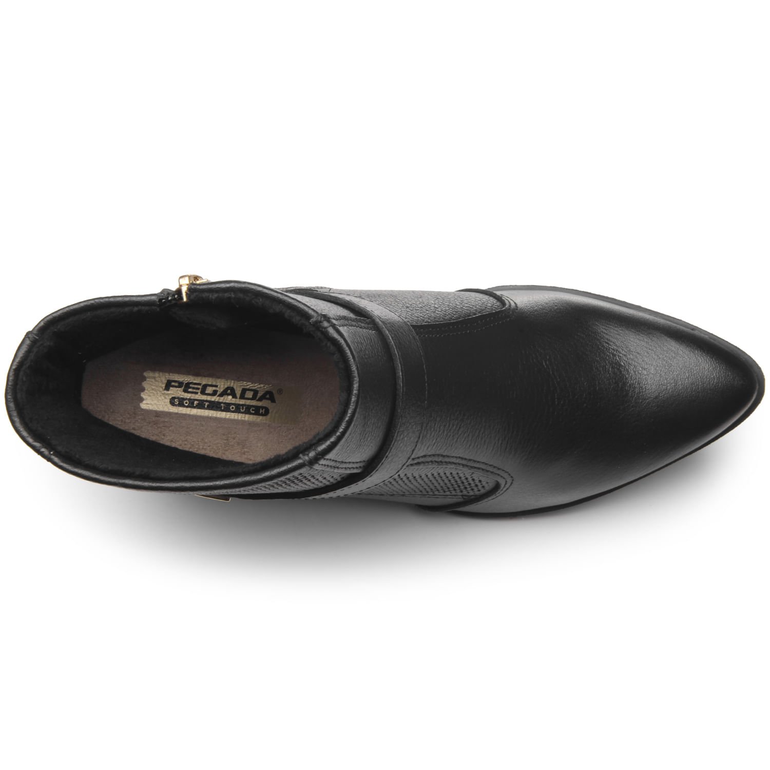 Bota Pegada Feminina em Couro Preto 280507-05 Preto 6