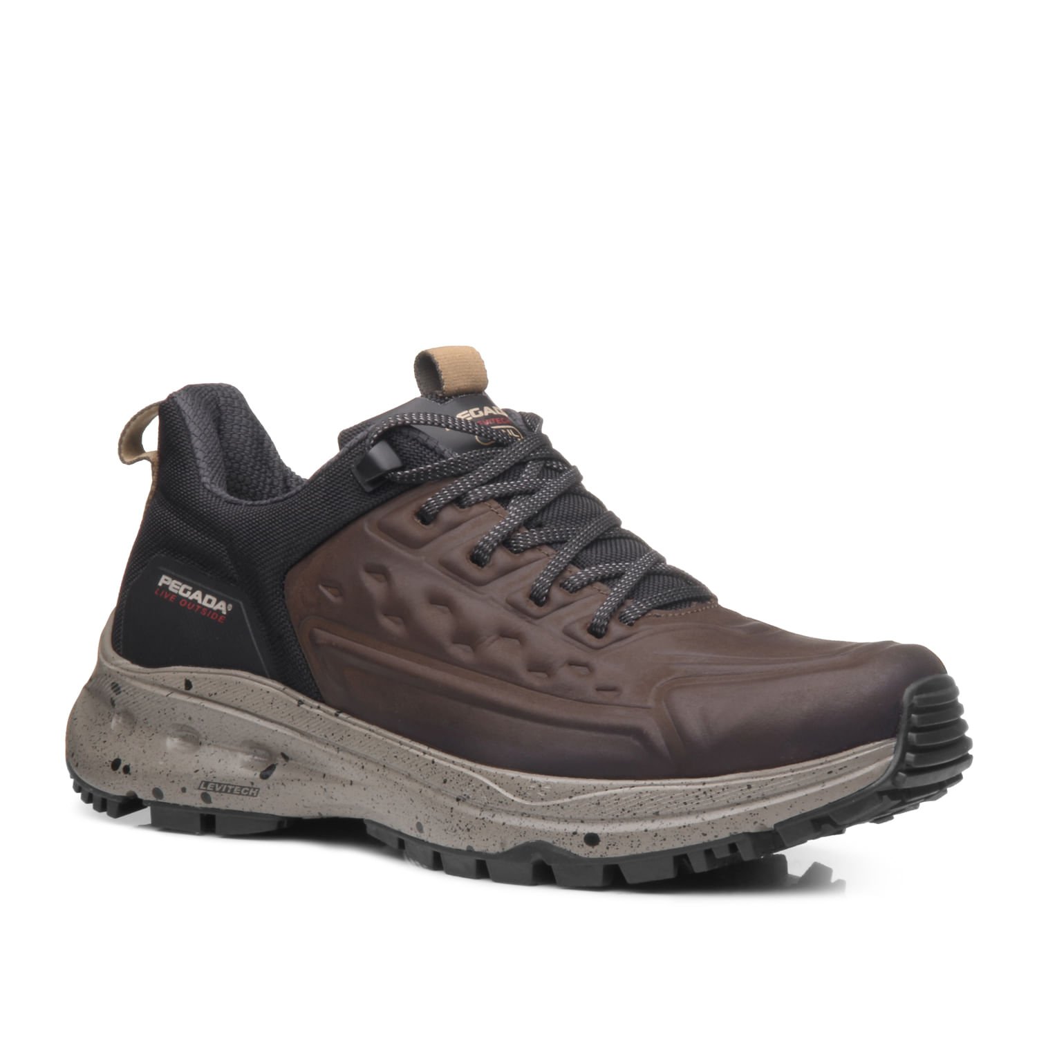 Tênis Trekking Pegada Masculino em Couro Coffe 150404-03 Marrom 3