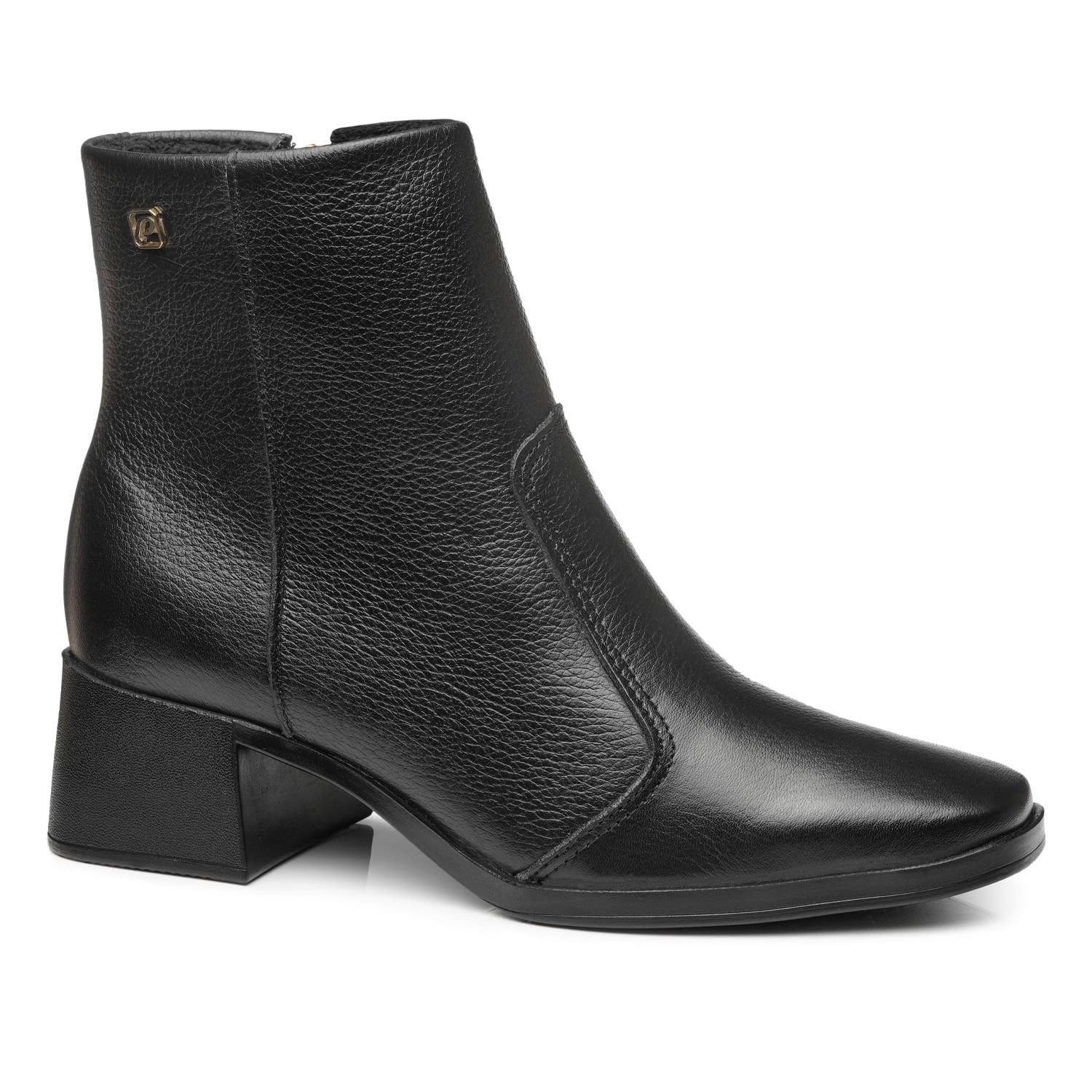 Bota Pegada Feminina em Couro Preto 282301-05 Preto 1