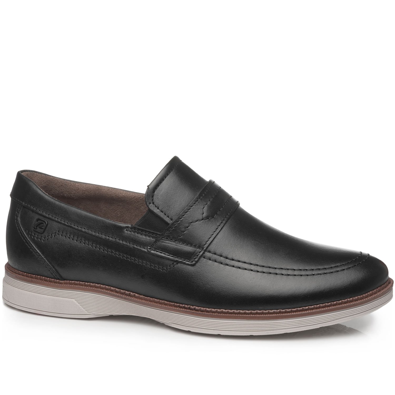 Sapato Casual Pegada Masculino em Couro Preto 126704-01 Preto 1
