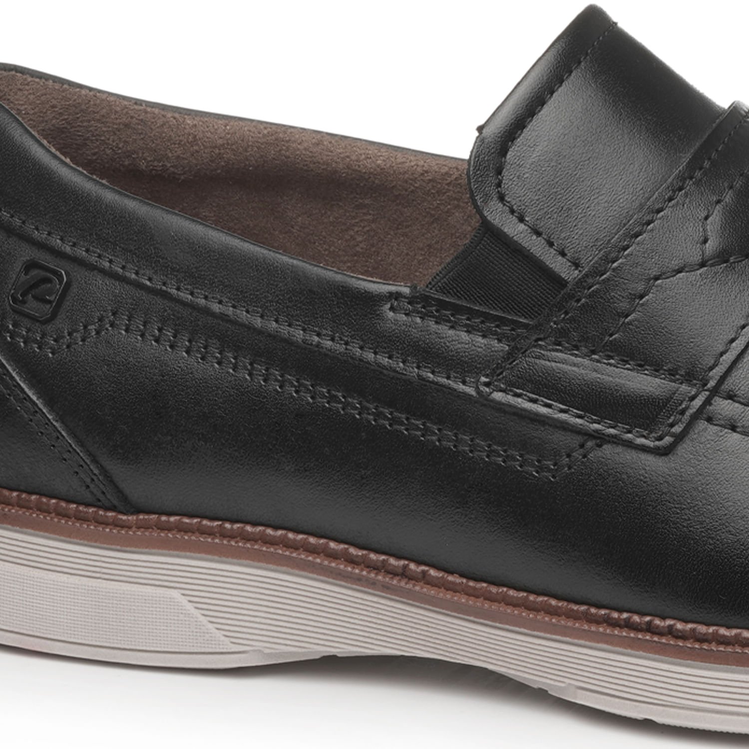 Sapato Casual Pegada Masculino em Couro Preto 126704-01 Preto 2