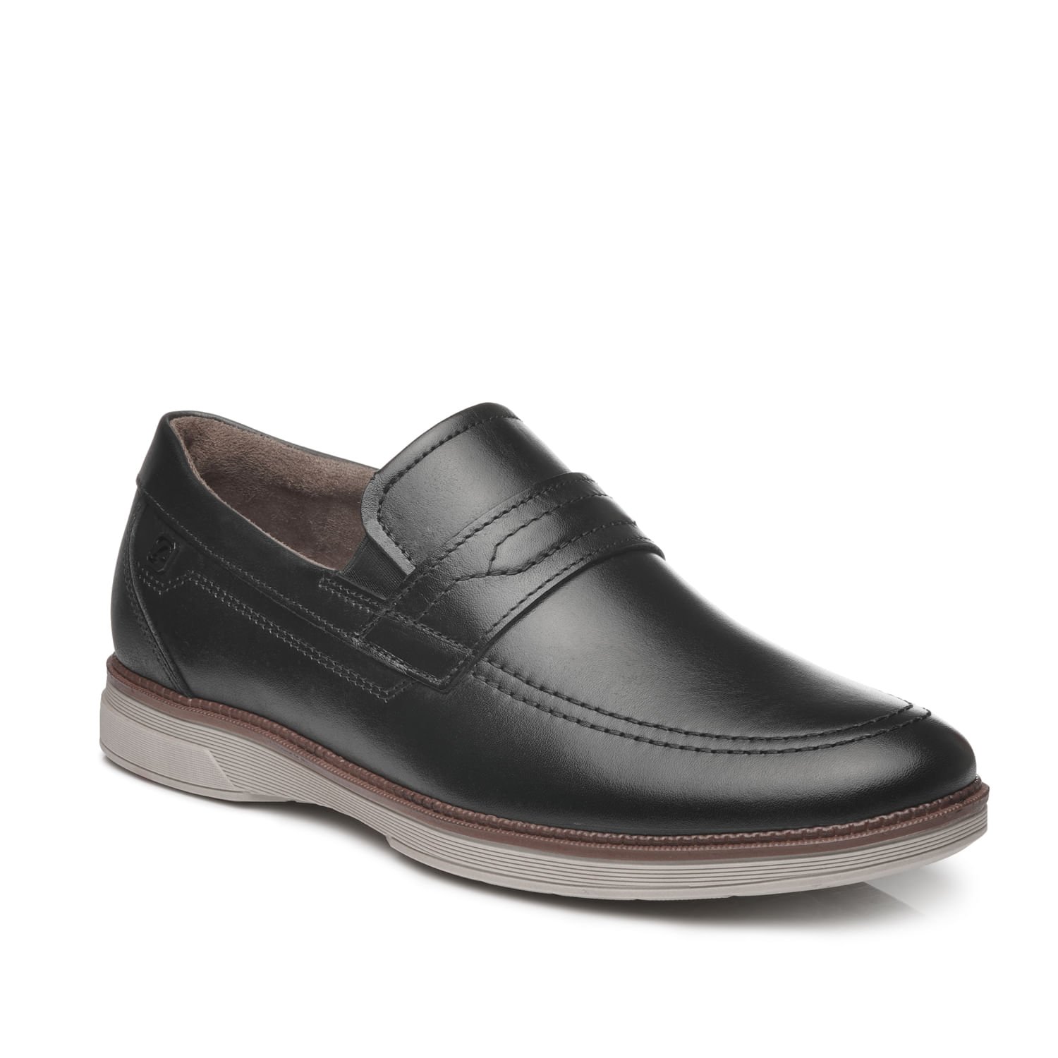 Sapato Casual Pegada Masculino em Couro Preto 126704-01 Preto 3