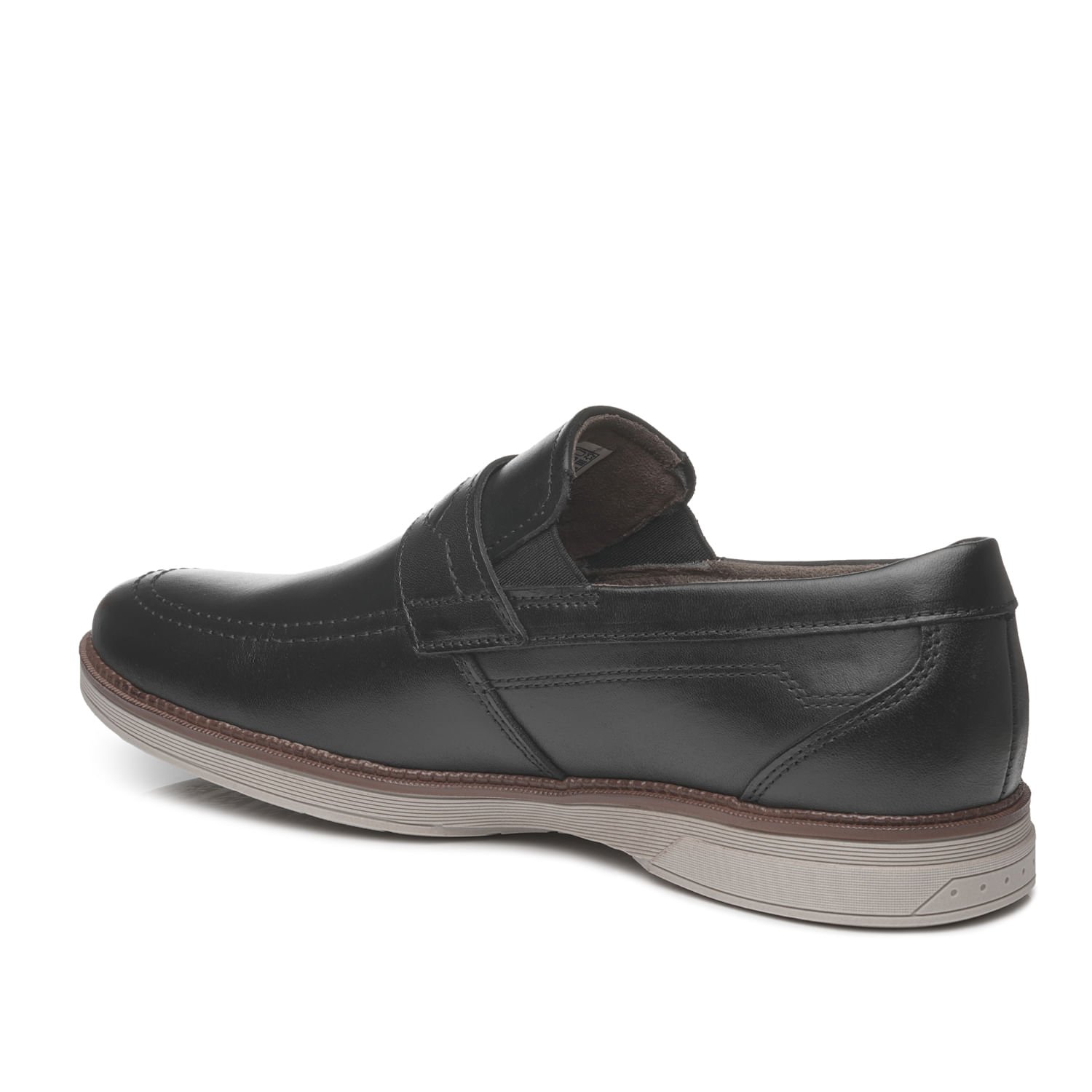 Sapato Casual Pegada Masculino em Couro Preto 126704-01 Preto 4