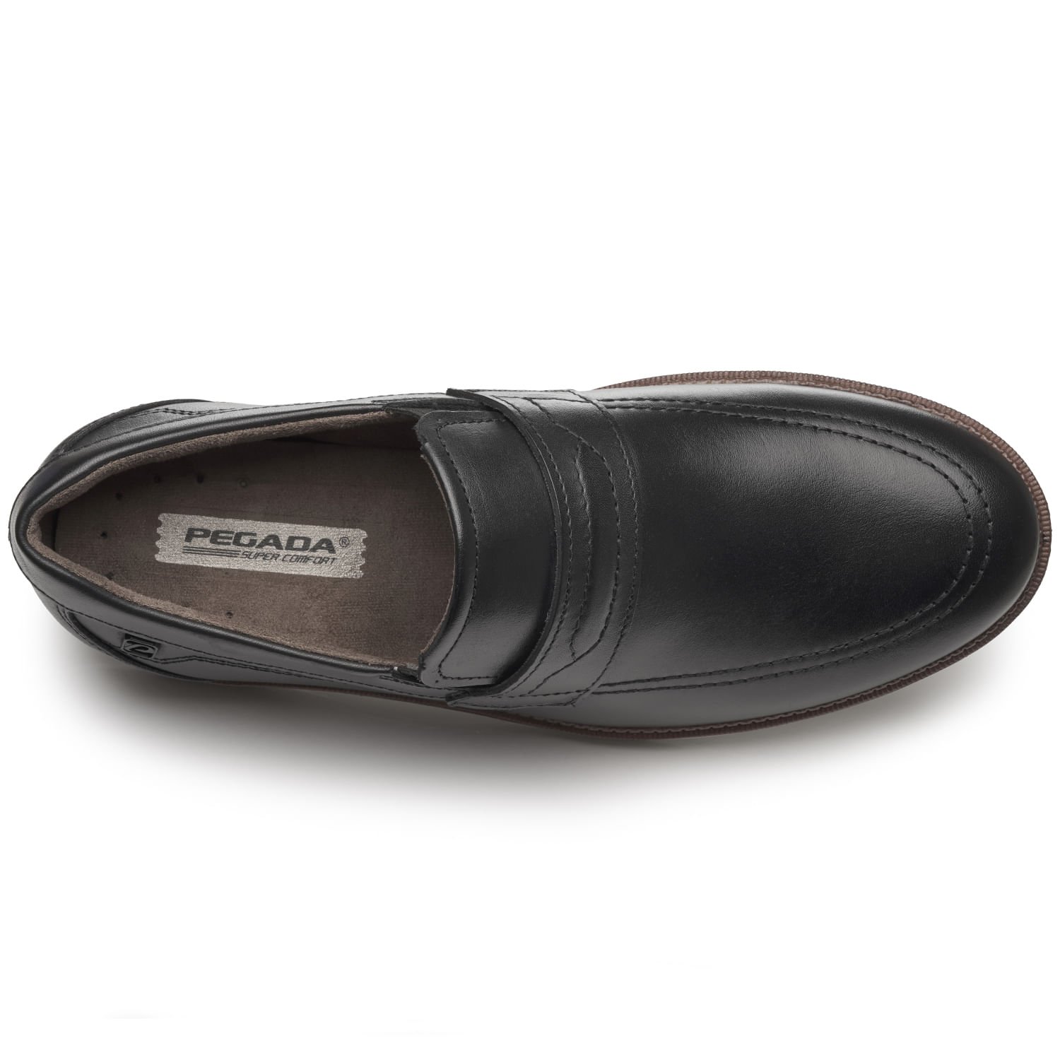 Sapato Casual Pegada Masculino em Couro Preto 126704-01 Preto 6
