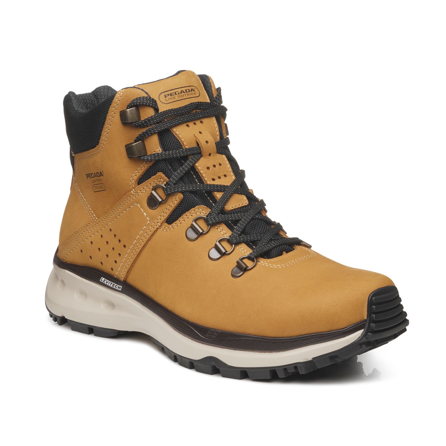 Bota Trekking Pegada Masculina em Couro Havana 150405-01 Marrom 3