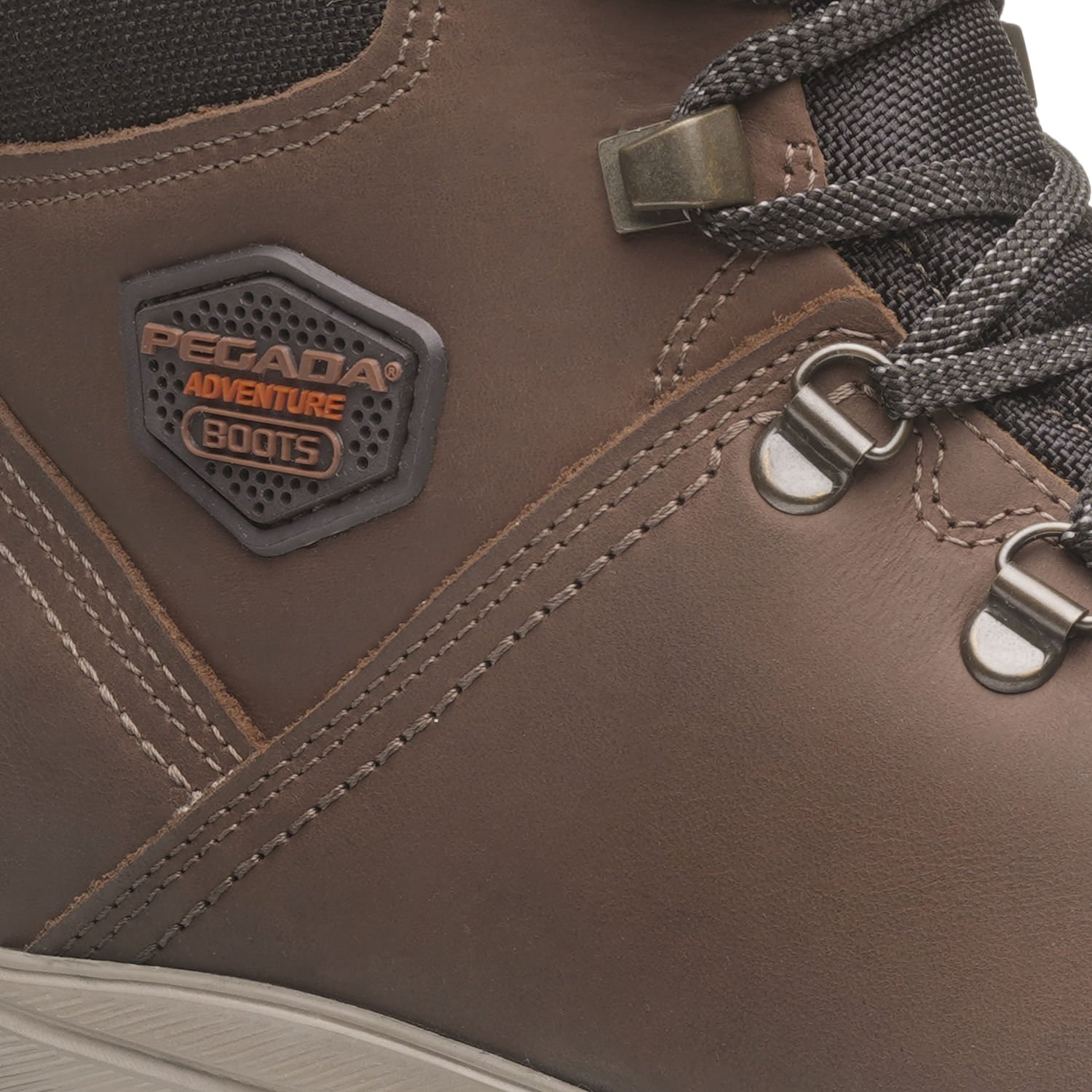 Bota Trekking Pegada Masculina em Couro Coffe 150403-23 Marrom 2