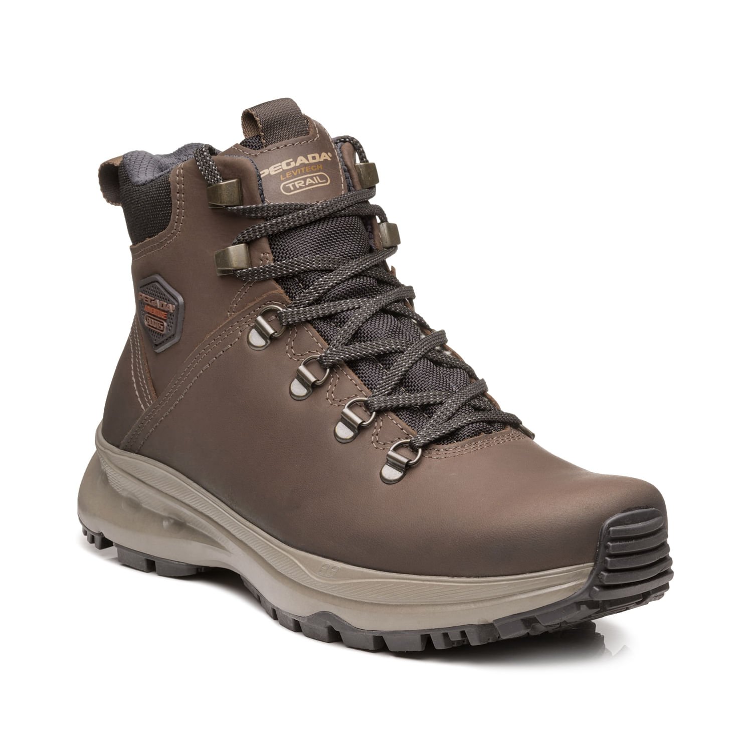 Bota Trekking Pegada Masculina em Couro Coffe 150403-23 Marrom 3