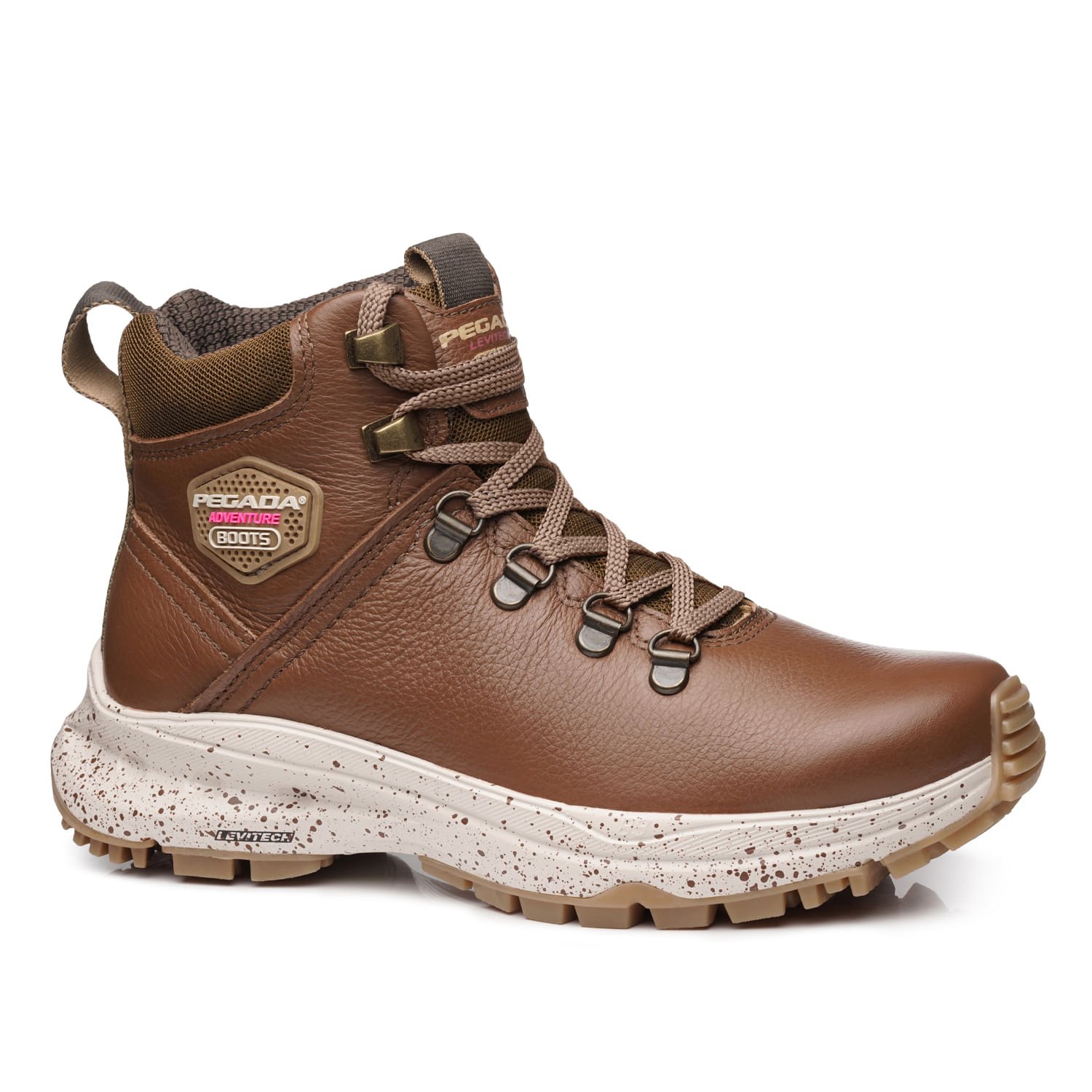 Bota Trekking Pegada Feminina em Couro Terracota 250403-02 Marrom 1