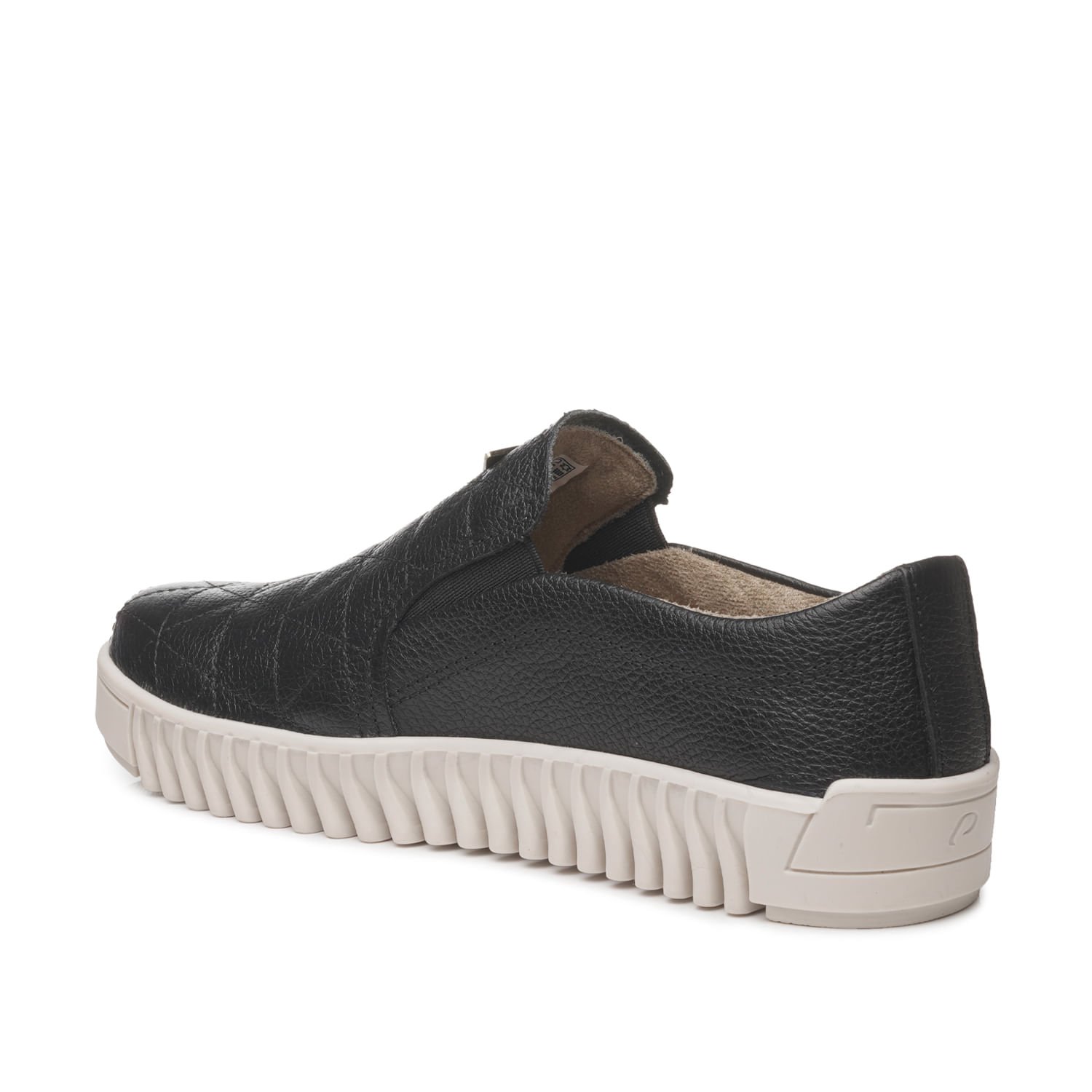 Tênis Pegada Feminino em Couro Preto 210515-03 Preto 4