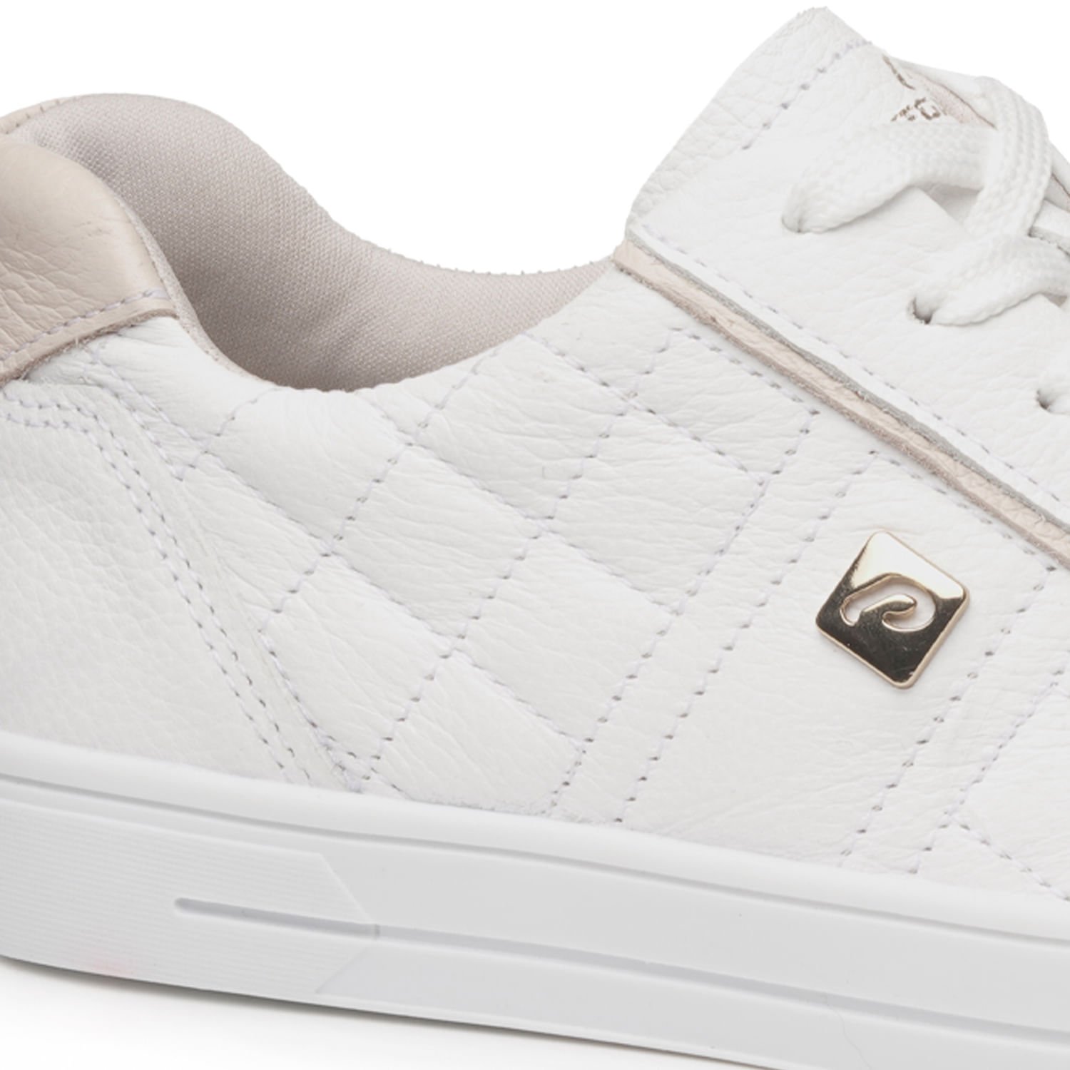 Tênis Pegada Feminino em Couro Branco 211153-01 Branco 2