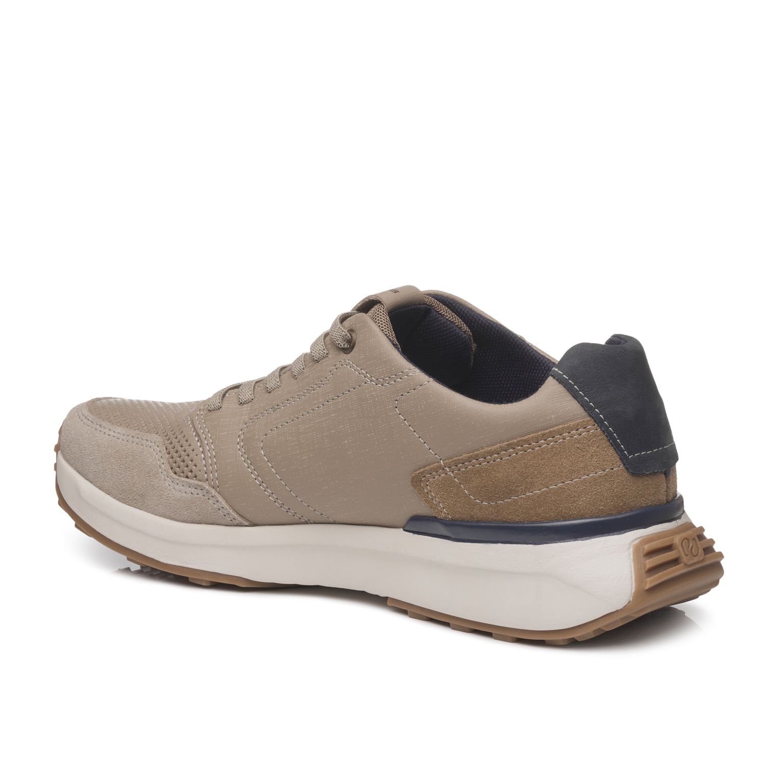 Tênis Casual Pegada Masculino em Couro Areia 110705-06 Bege 4