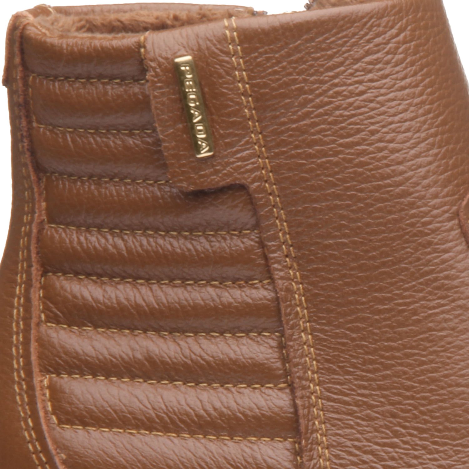 Bota Pegada Feminina em Couro Terracota Cano Curto 282008-02 Marrom 2