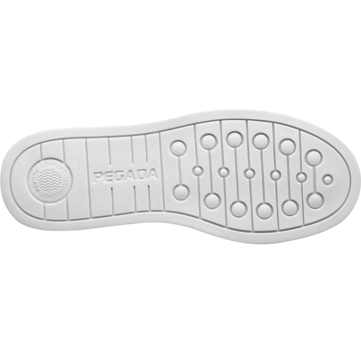 Tênis Pegada Feminino em Couro Branco 211152-01 Branco 5