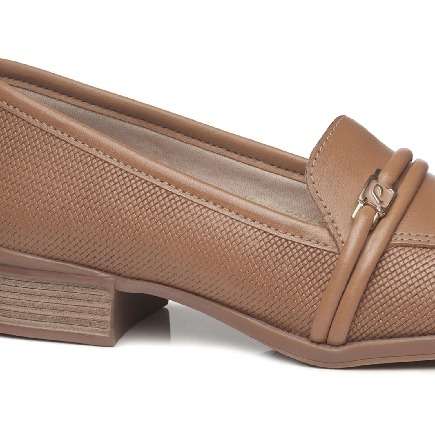 Sapato Mocassim Pegada Feminino em Couro Camel 222003-02 Marrom 2