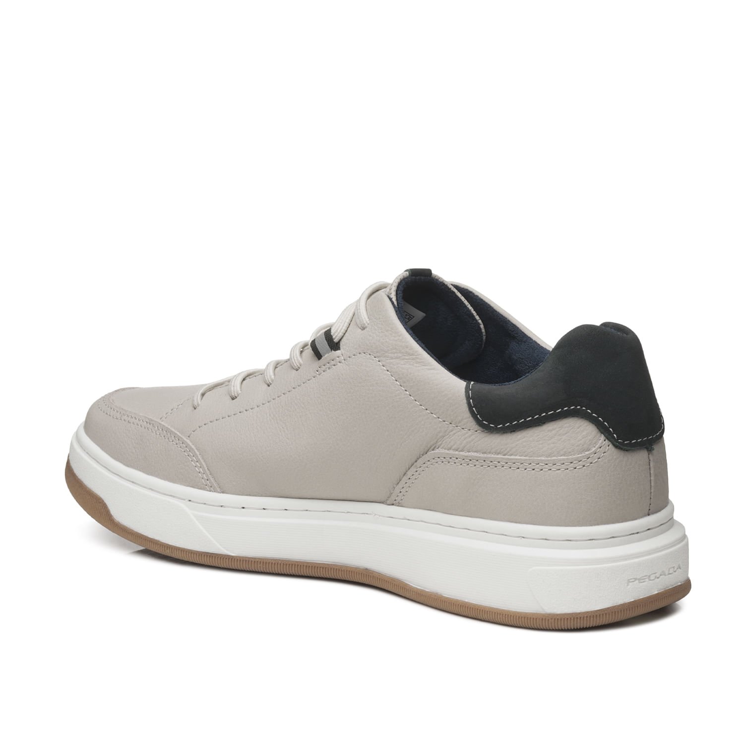 Tênis Casual Pegada Masculino em Couro Silver 111701-07 Cinza 3