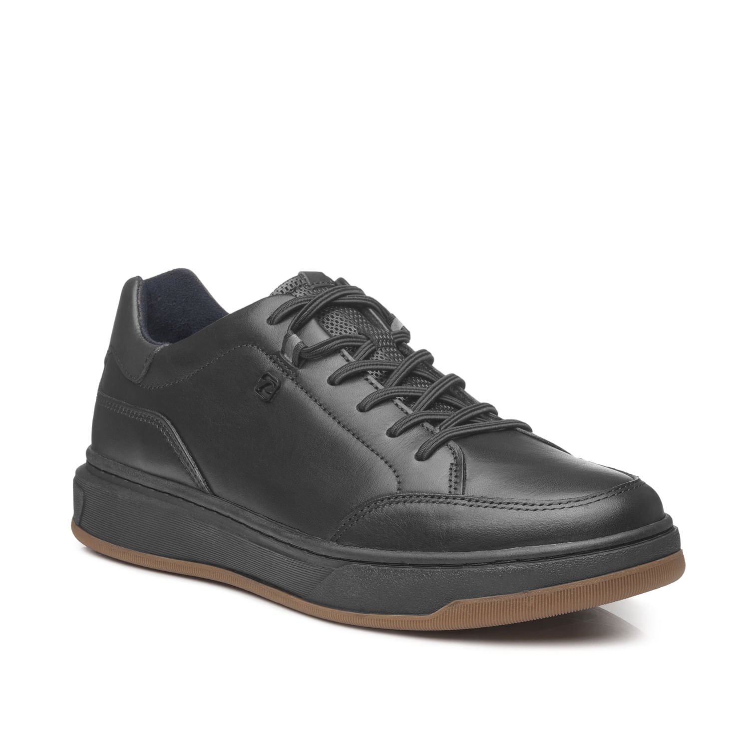 Tênis Casual Pegada Masculino em Couro Preto 111701-04 Preto 2
