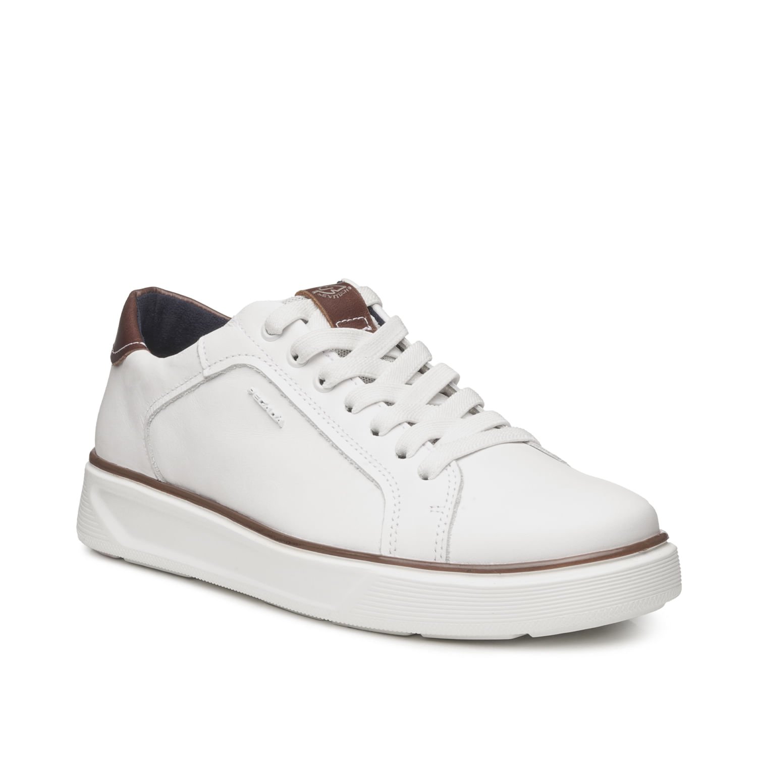 Tênis Casual Pegada Masculino em Couro Branco 110931-01 Branco 3