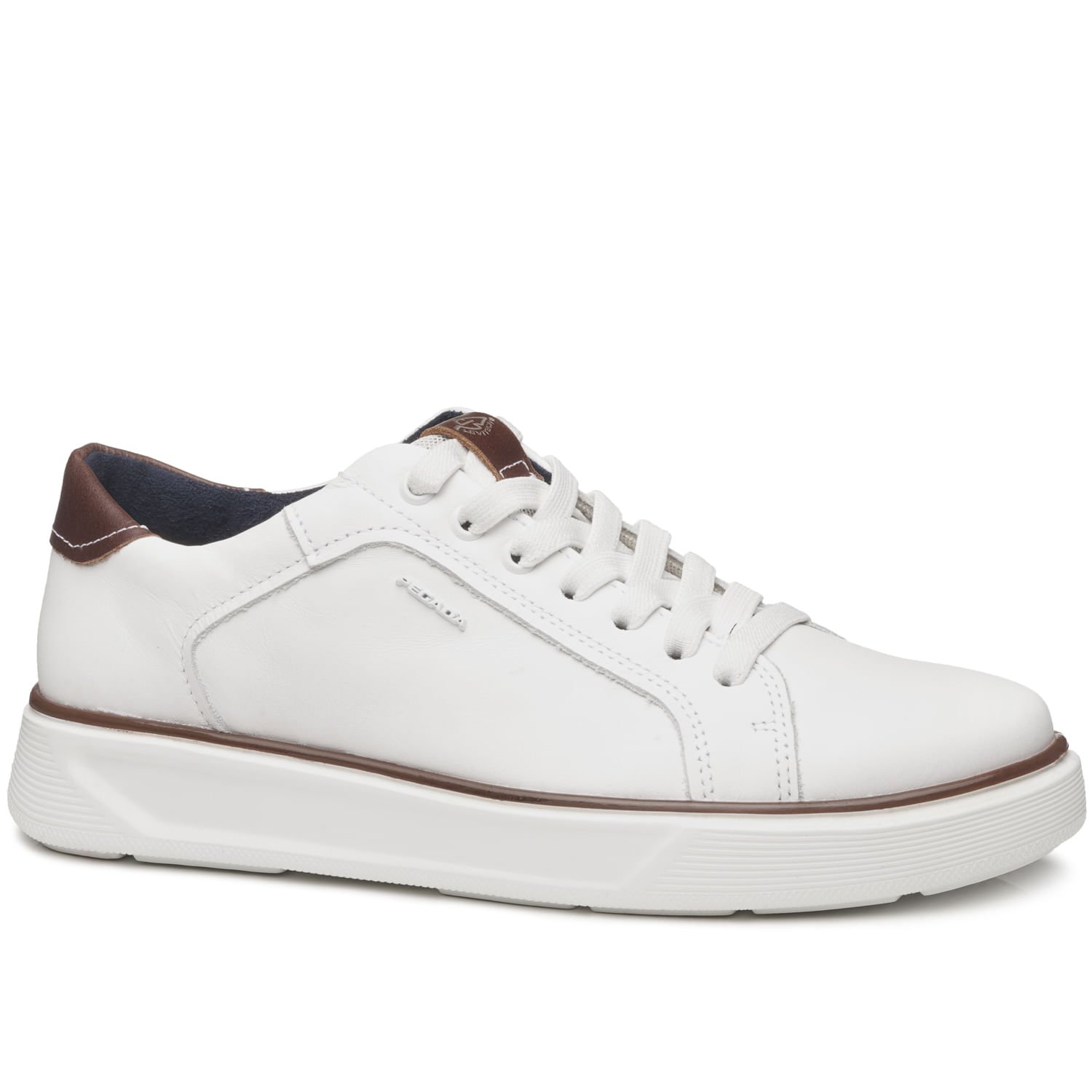 Tênis Casual Pegada Masculino em Couro Branco 110931-01 Branco 1