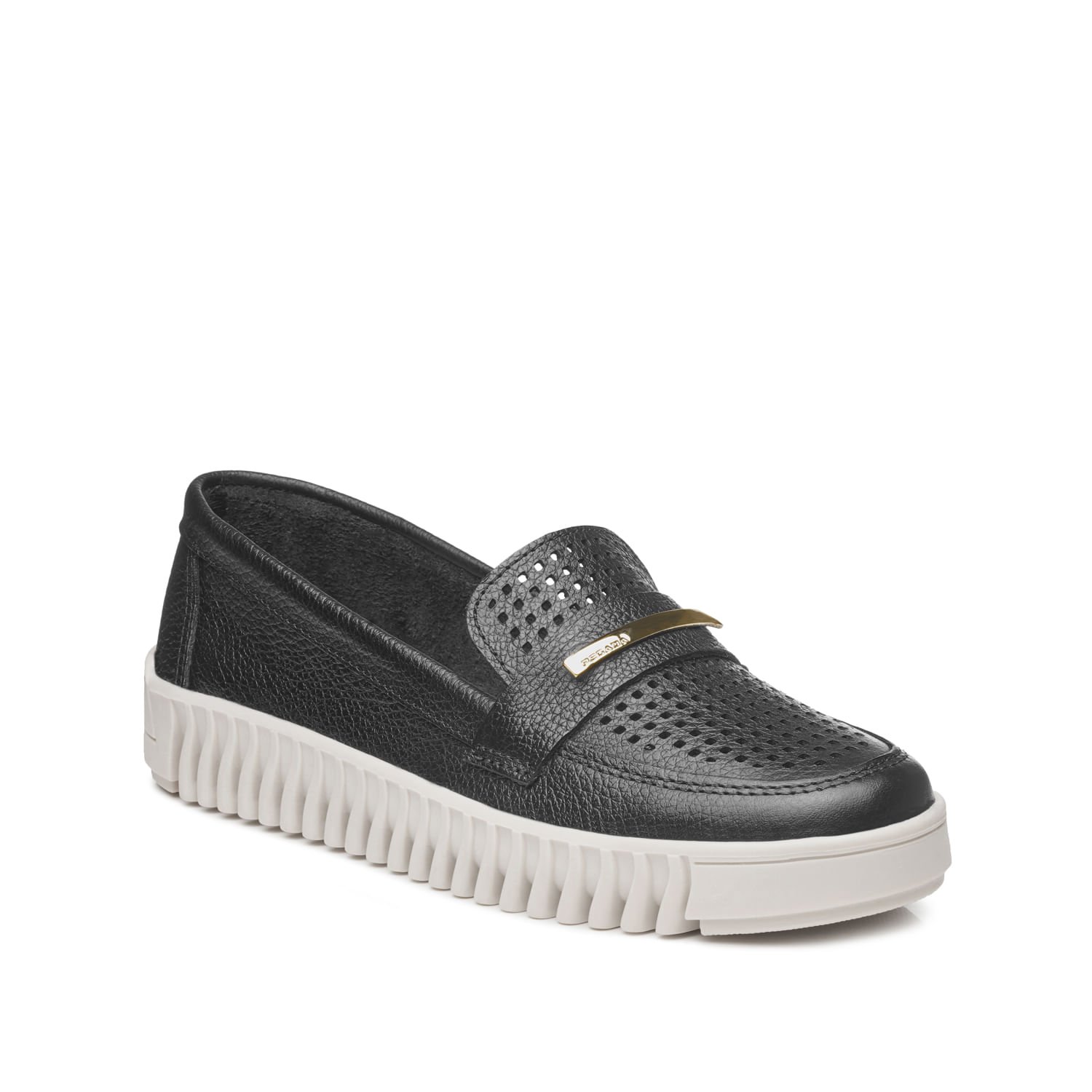 Tênis Pegada Feminino em Couro Preto 210516-07 Preto 3