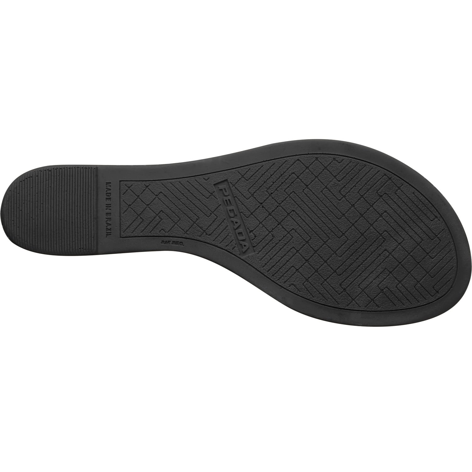 Sandália Anabela Pegada Feminina em Couro Preto 233909-03 Preto 5