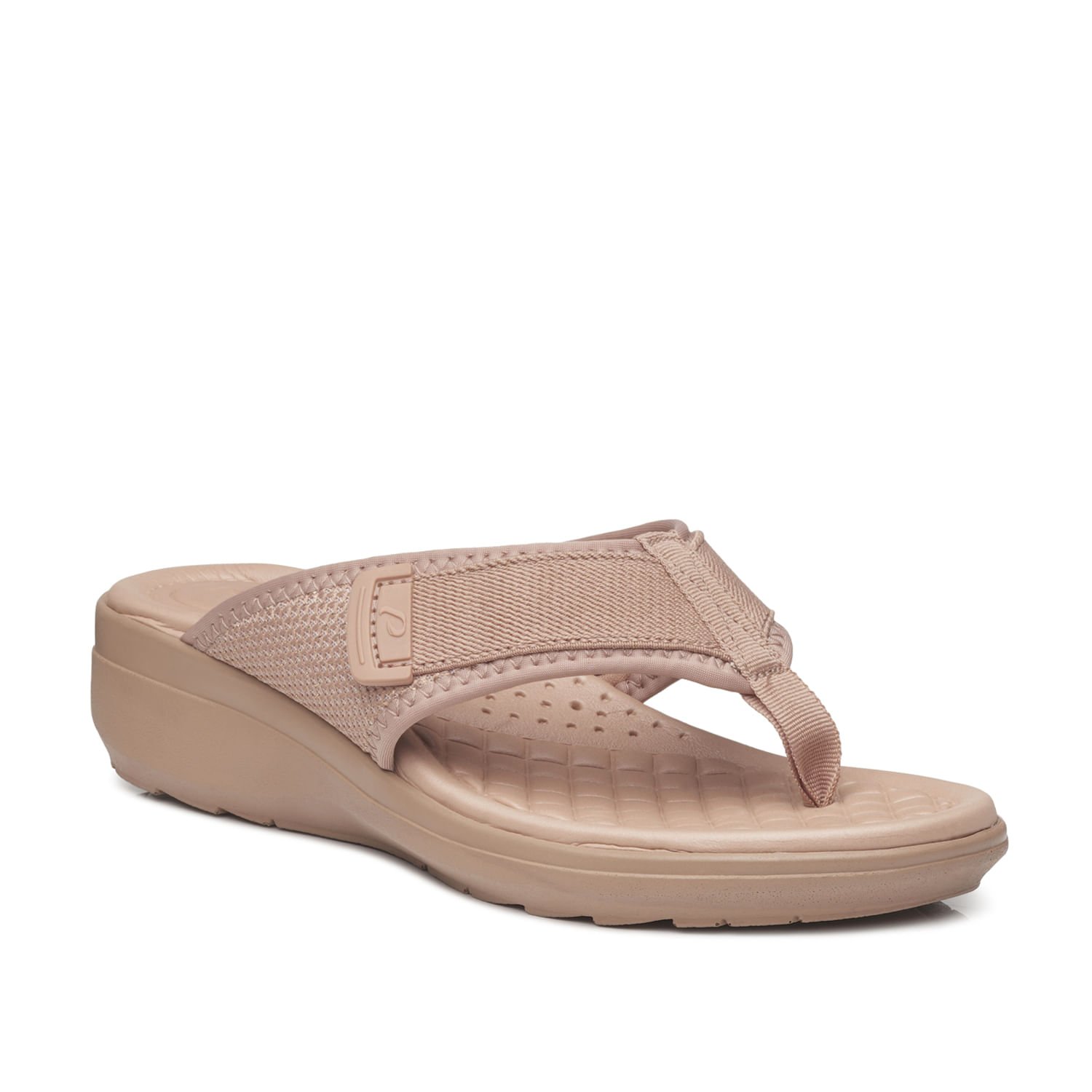 Chinelo Pegada Feminino em Tecido Bege 232751-06 Bege 2