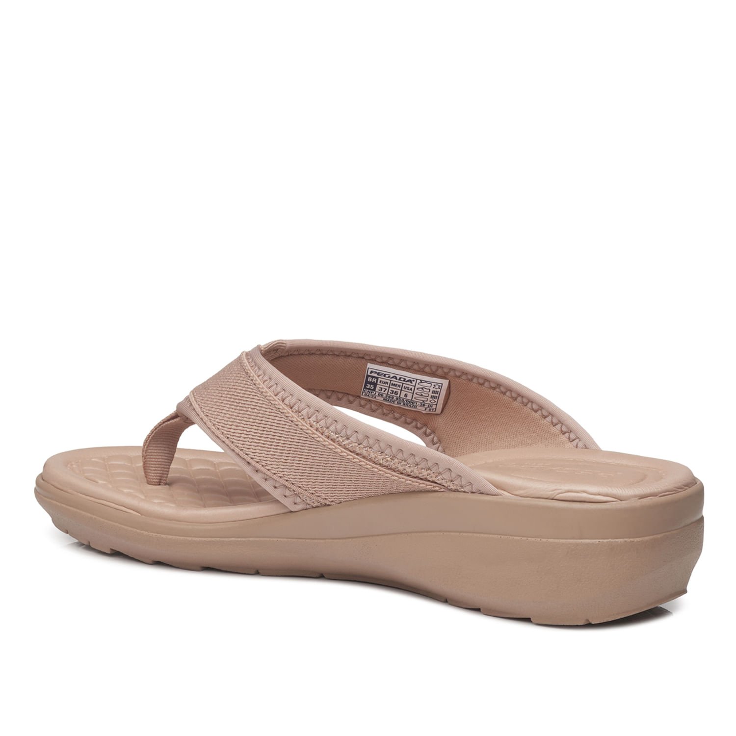 Chinelo Pegada Feminino em Tecido Bege 232751-06 Bege 3