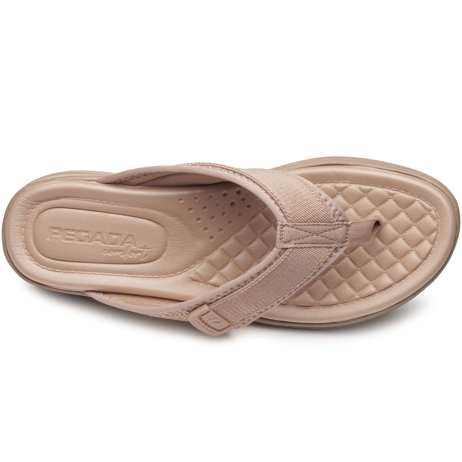 Chinelo Pegada Feminino em Tecido Bege 232751-06 Bege 5