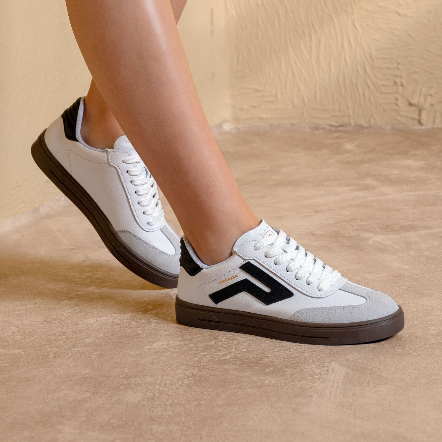 Tênis Pegada Feminino em Couro Branco 211154-03 Branco 2
