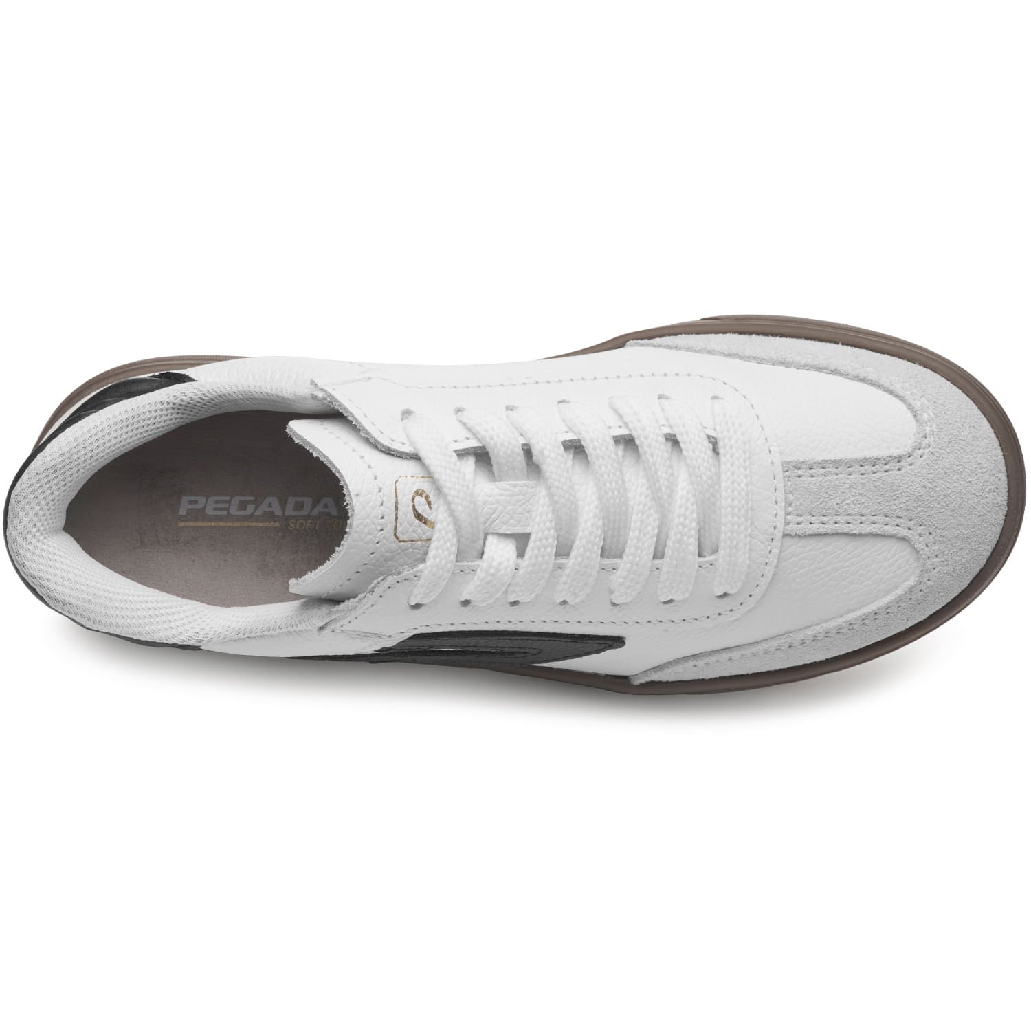 Tênis Pegada Feminino em Couro Branco 211154-03 Branco 6