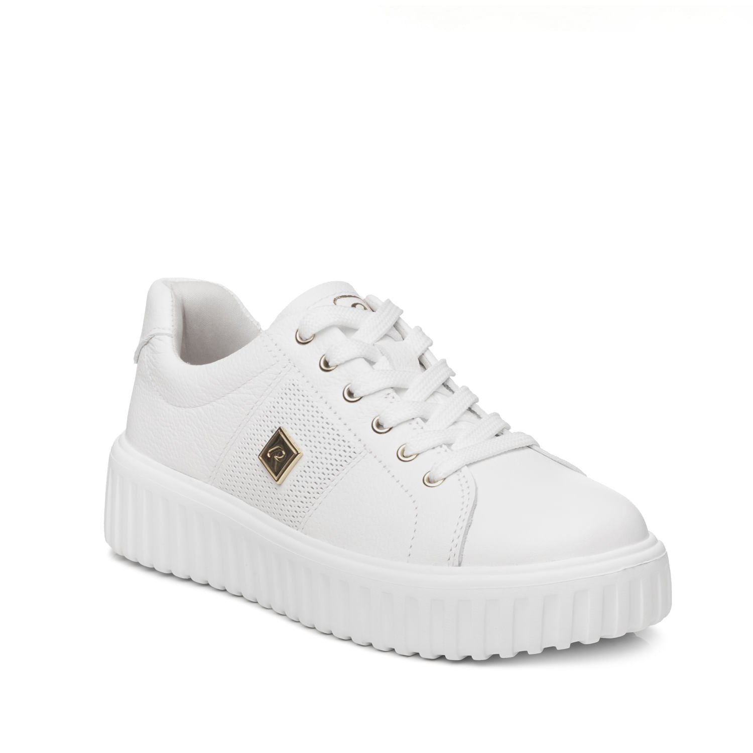 Tênis Pegada Feminino em Couro Branco 212108-01 Branco 3