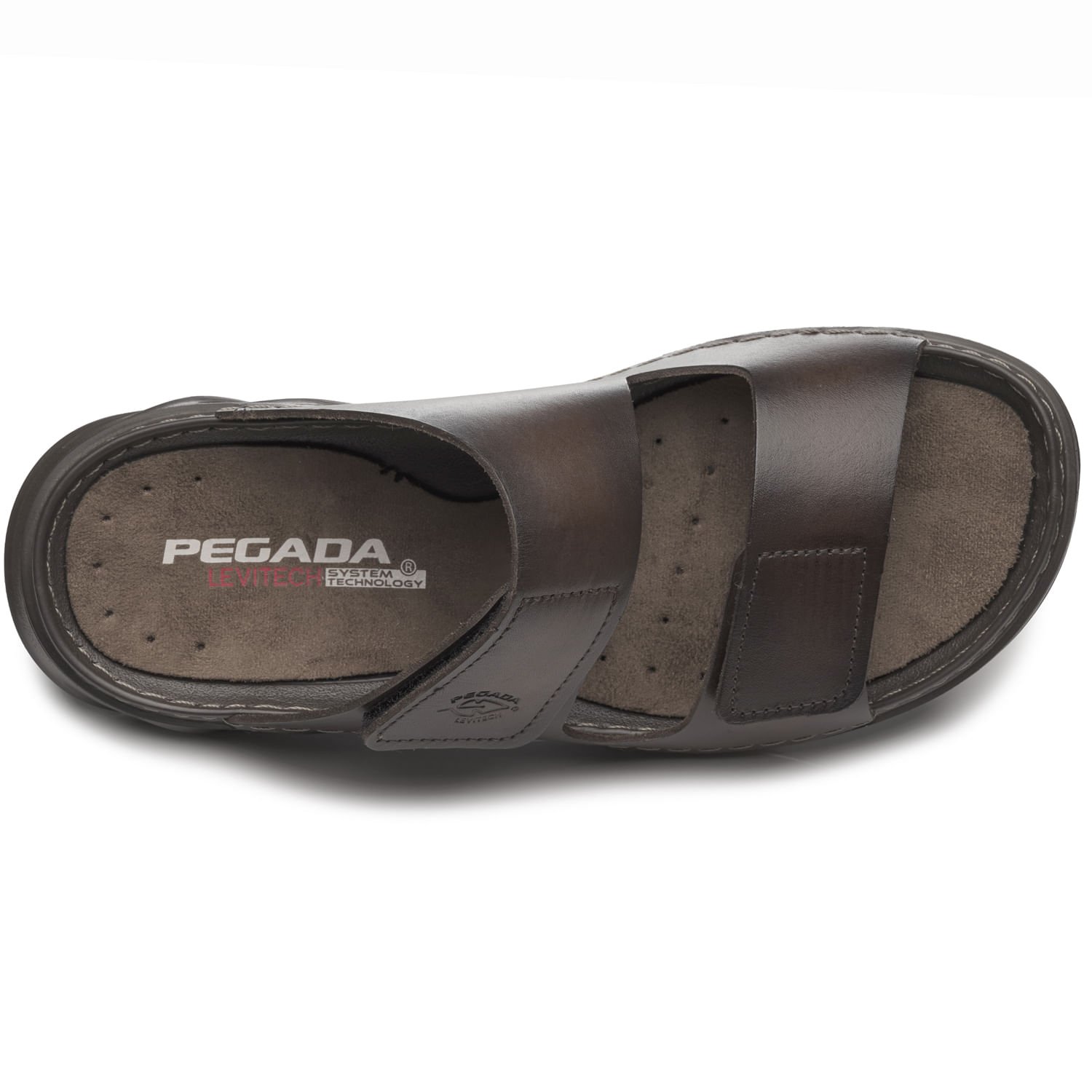 Chinelo Pegada Masculino em Couro Cravo 134101-03 Marrom 6