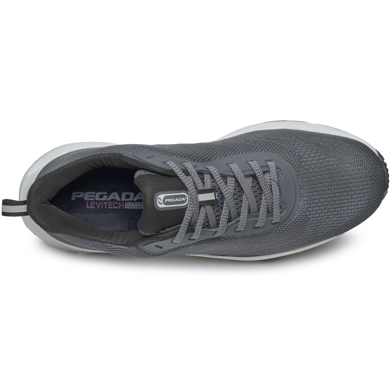 Tênis Esportivo Pegada Masculino em Tecido Grafite 190606-03 Cinza 6